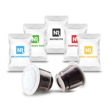 50 Cialde Capsule Compatibili Nespresso Kit Degustazione Caffè Neroristretto