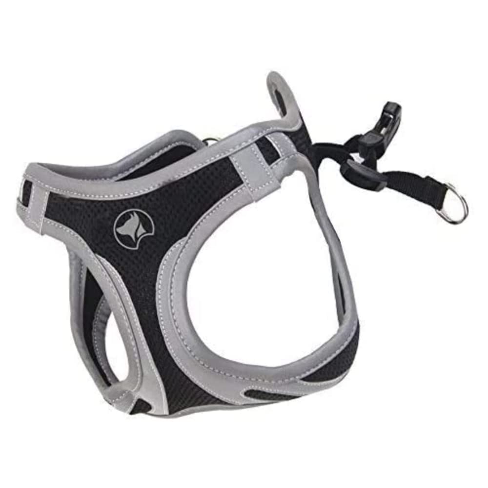 Croci C5081645 - Pettorina Riflettente Per Cani, Multicolore (Nero), L, 1 Pezzo