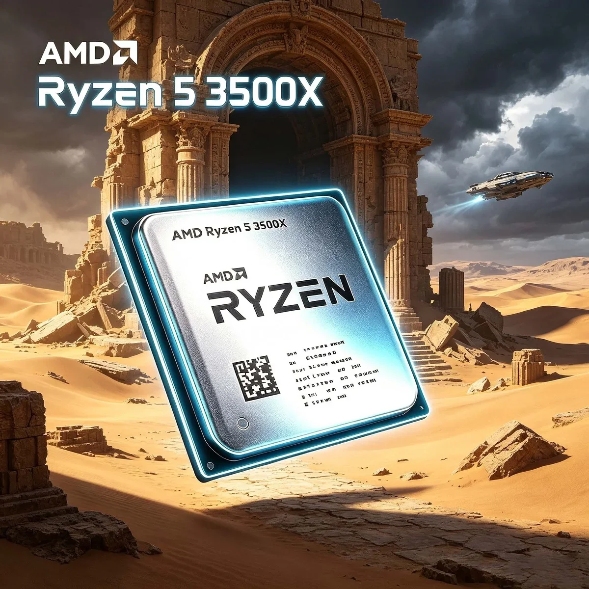 Processore Desktop Gaming AMD Ryzen 5 3500X R5 3500X, CPU Socket AM4 DDR4, 6 Core 6 Thread, 3.6GHz 4.1GHz, 65W TDP