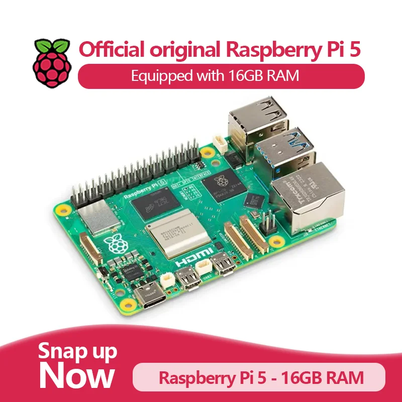 Raspberry Pi 5 Originale Ufficiale, Nuovo Arrivo: Raspberry Pi 5 con 16GB di RAM
