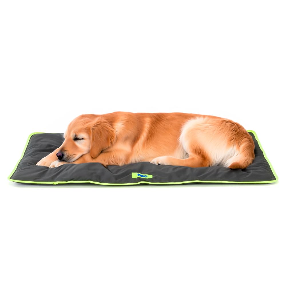 Ferplast Cuccia Cane e Gatto Antigraffio e Impermeabile, Tessuto Tecnico Resistente Tech, JOLLY Taglia Media, Materassino Lavabile a Mano a 30°, 98 x 65 x 3,5 cm, Nero