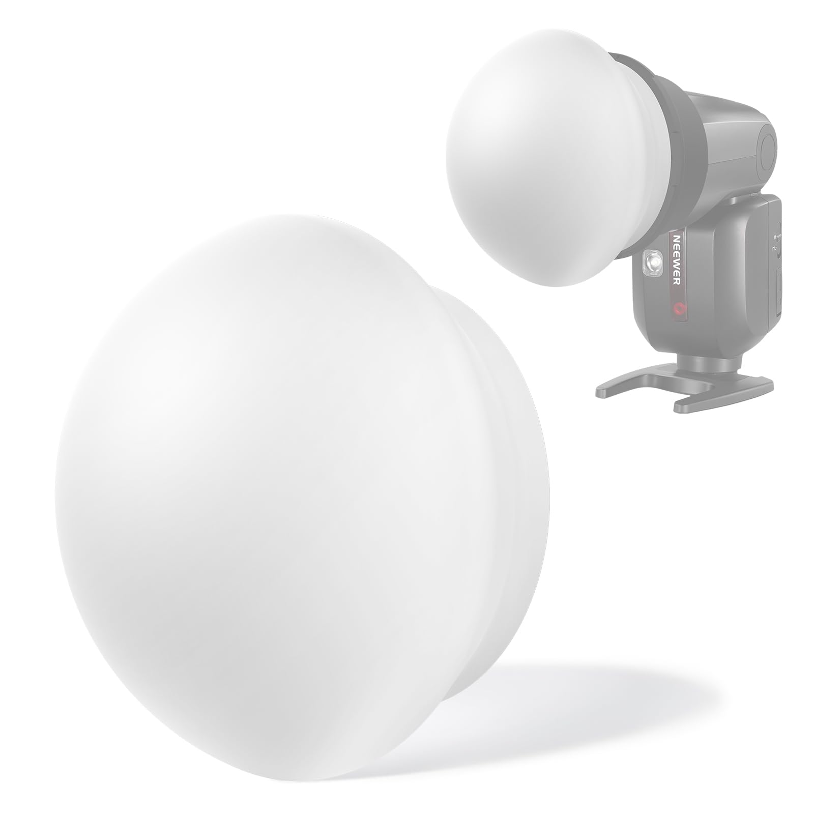 NEEWER CRS9 Diffusore Flash in Silicone, Modificatore di Luce Softbox Magnetico per NEEWER Speedlite a Testa Quadrata NW620 NW700 NW760 Z880 Z760/a Testa Rotonda Z1 Z2, Anelli Ada…