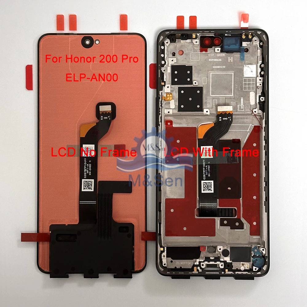 6.7 "Originale Per Huawei Honor 200 LCD ELI-AN00 Display Touch Screen Digitizer Per Honor 200 Lite/200 Pro ELP-AN00 Telaio