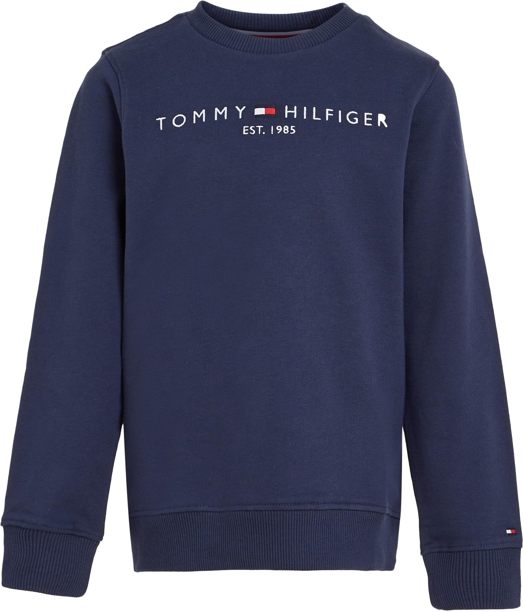 Tommy Hilfiger Felpa Bambini Unisex Essential Sweatshirt senza Cappuccio