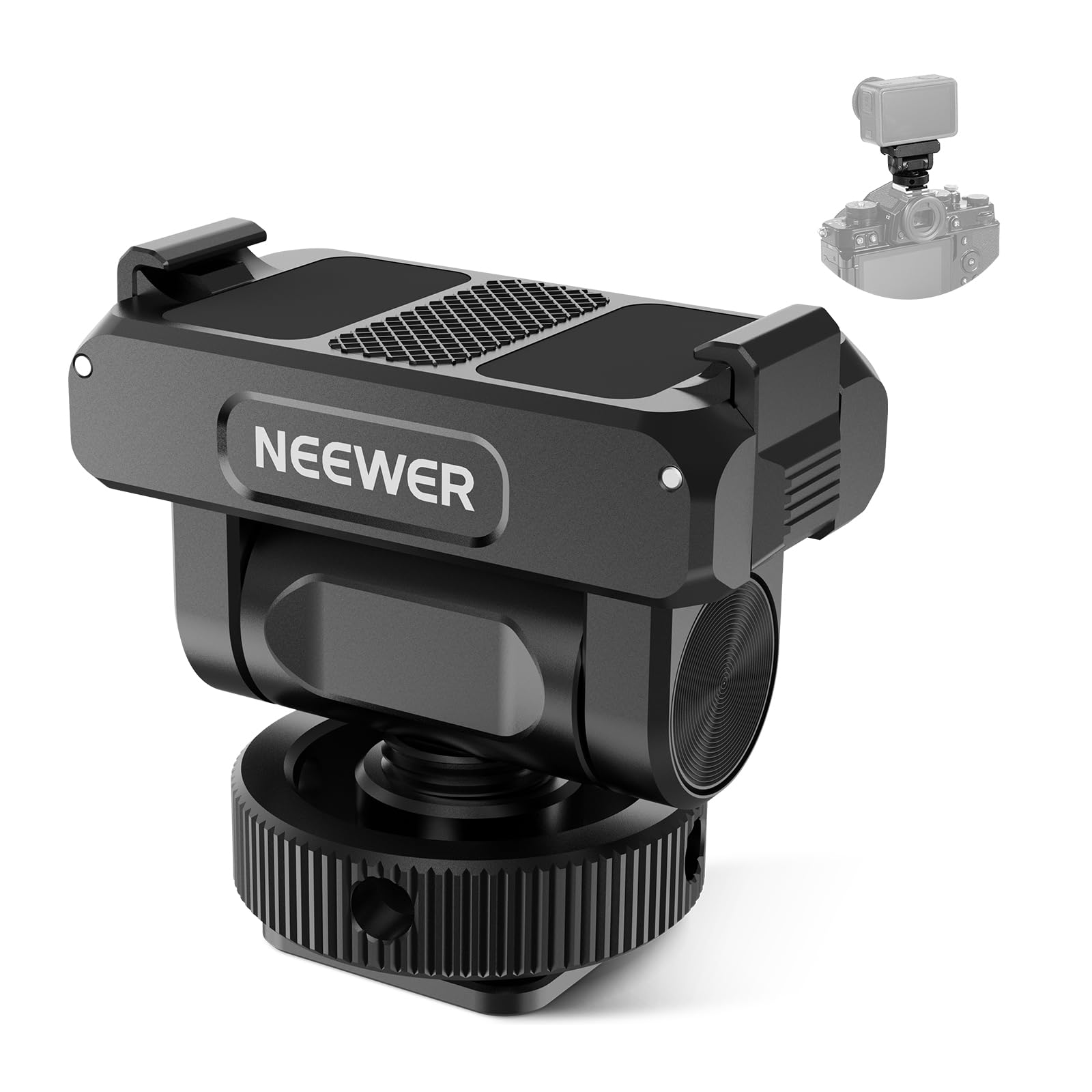 NEEWER Adattatore Supporto per DJI Osmo 360/Action 5 Pro/4/3, AC012 | Metallo. Magnetico. Sgancio Rapido. Action Camera Adattatore Supporto. Con 160° Tilt, Cold Shoe, 1/4" Filetta…