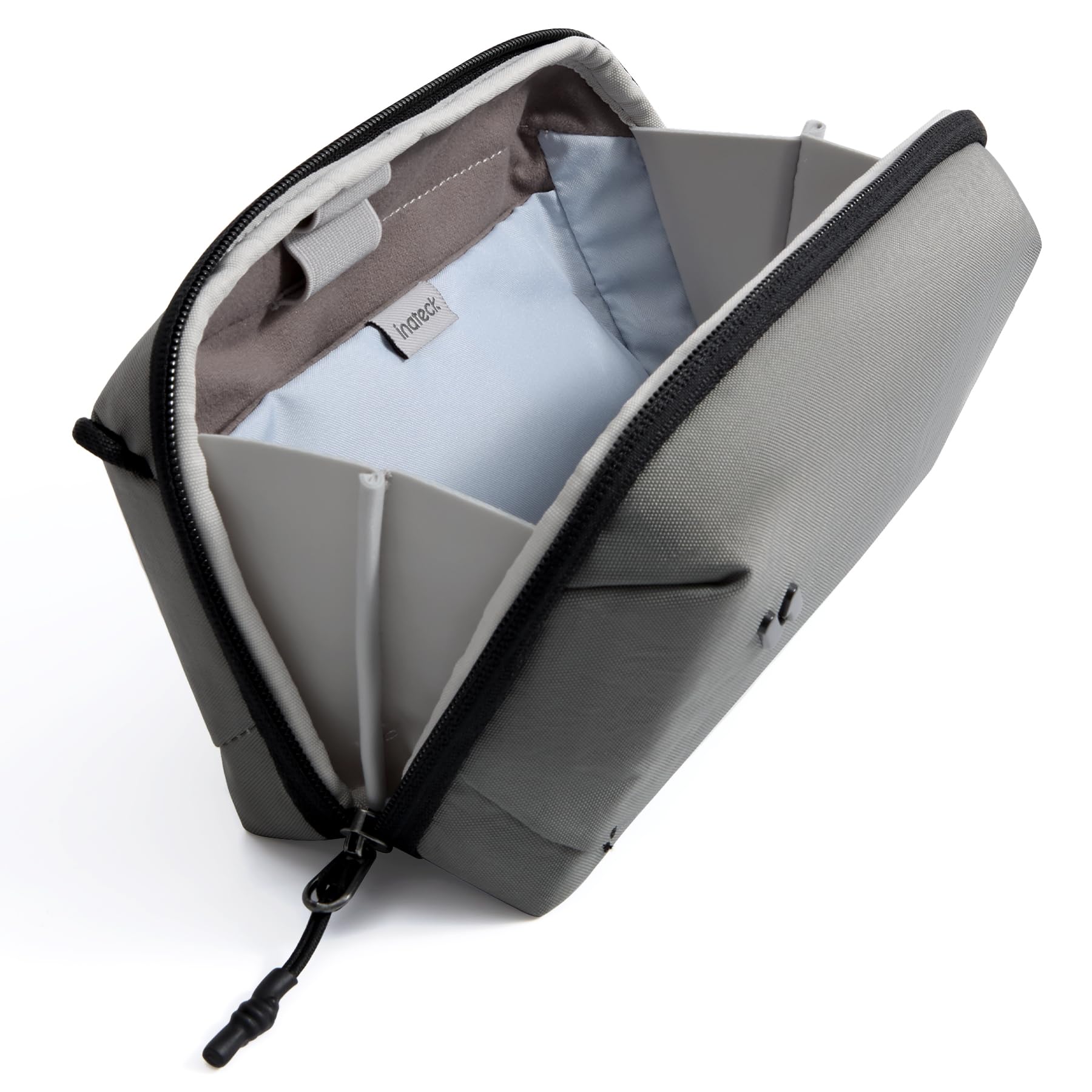 Inateck Organizer Elettronico Portatile, Borsa da Viaggio Resistente agli Spruzzi per Cavi, Power Bank, Hub, Cuffie, Grigio