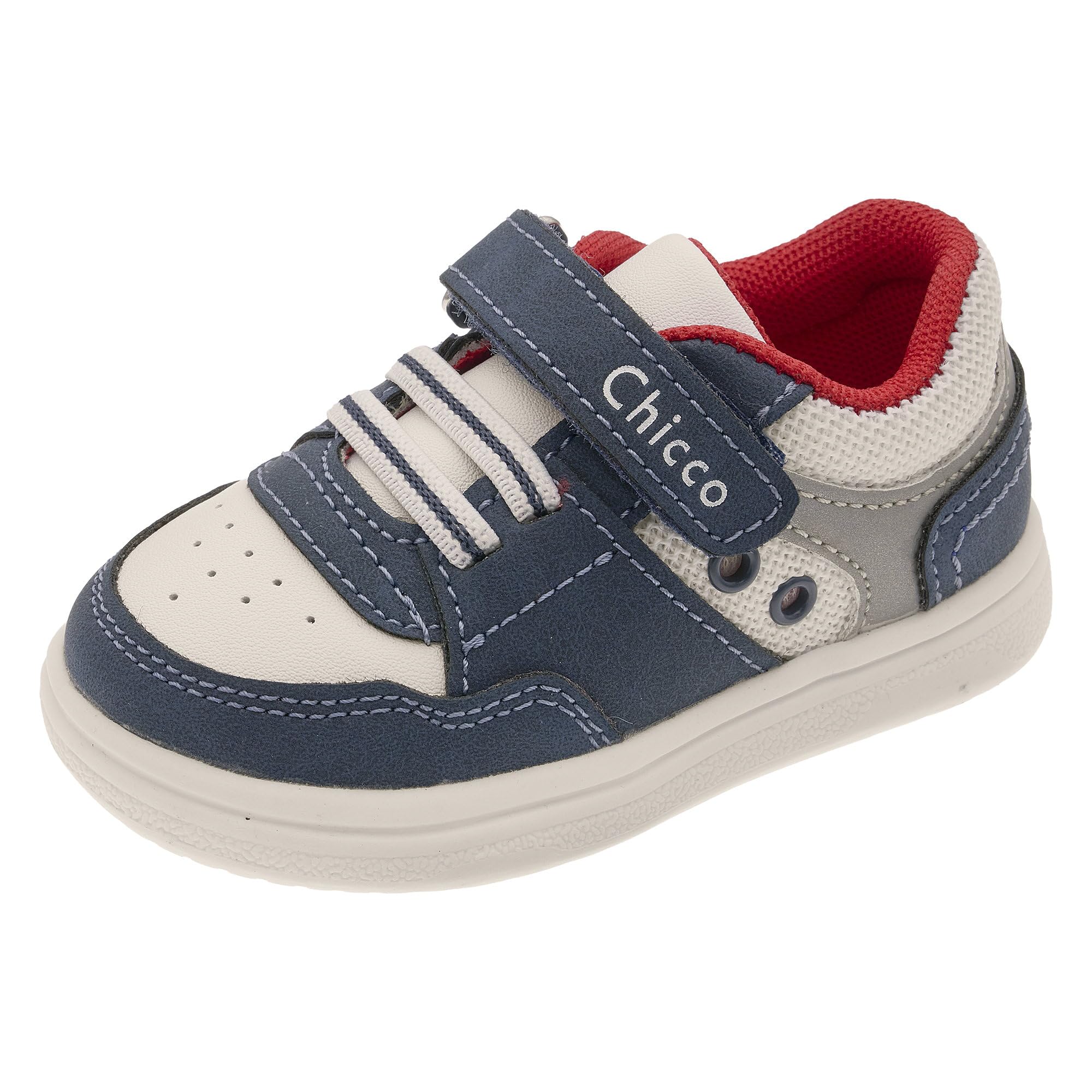 Chicco, Scarpe Bambino, Sneakers Bambino con Stringhe Elasticizzate e Chiusura a Strappo, Designed in Italy