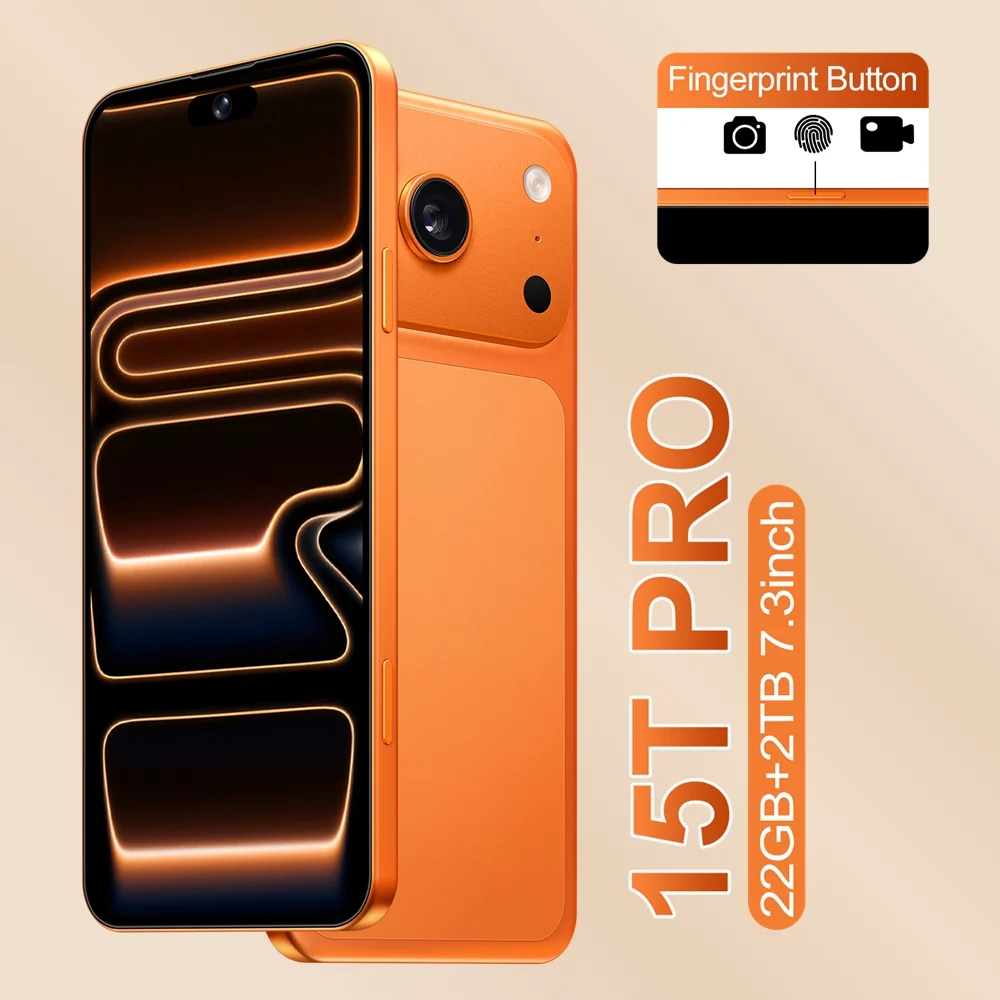 Smartphone 15T Pro Originale, 7800mAh, 7.3 Pollici, Android 15, Riconoscimento Facciale, 5G, Dual SIM, Cellulari Sbloccati Globalmente