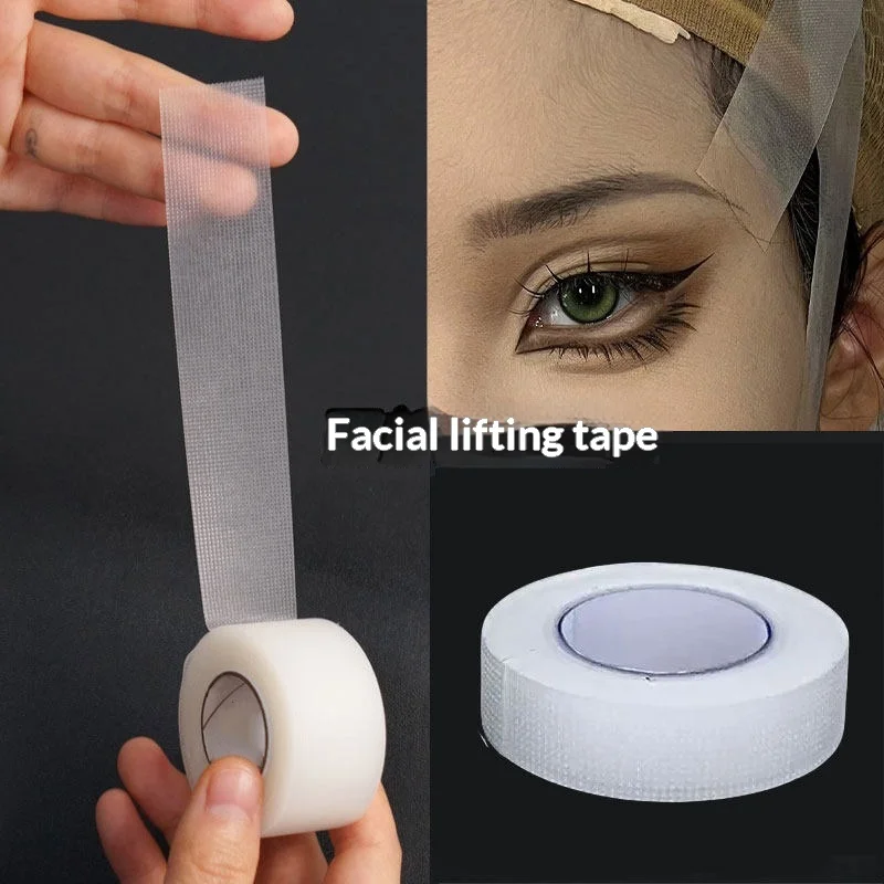 1 rotolo di nastro facciale in PE da 8 m, nastro professionale per lifting, trucco cosplay, nastro traspirante per il trucco di bellezza, nastro per lifting del viso a V.