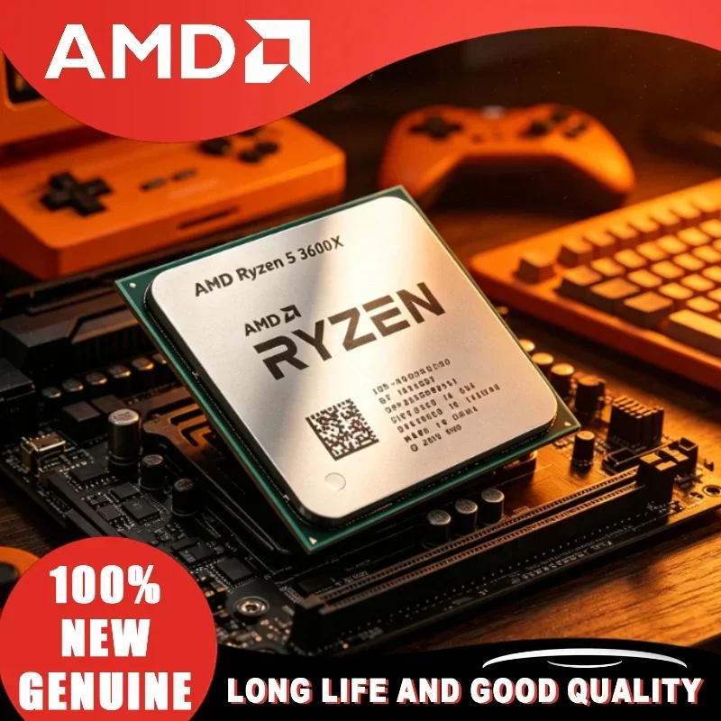AMD Ryzen 5 3600X 100% Nuovo R5 3600X Sei-Core Dodici-Thread 3.8 GHz 7NM 95W L3=32M Processore CPU 100-000000022 Socket AM4