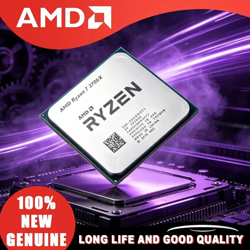 AMD Ryzen 7 3700X 100% Nuovo 2026 R7 3700X 8-Core 16-Thread 3.6 GHz 65W 7NM L3=32M Processore CPU 100-000000071 Socket AM4