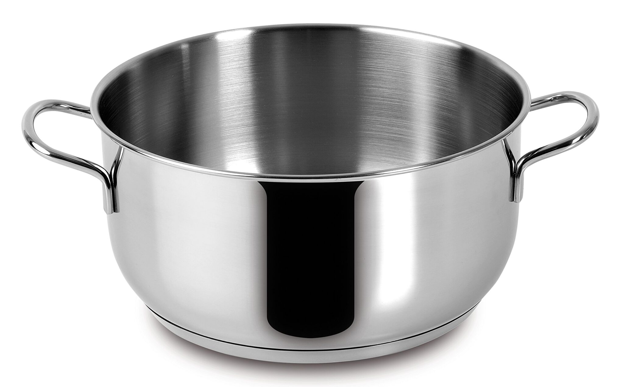 Lagostina Every Casseruola Fonda Ø 18 cm in Acciaio Inox 18/10 con Fondo Lagoseal Plus, Esterno Satinato e Ampie Manicature, Adatta a Tutte le Fonti di Calore, Inclusa Induzione