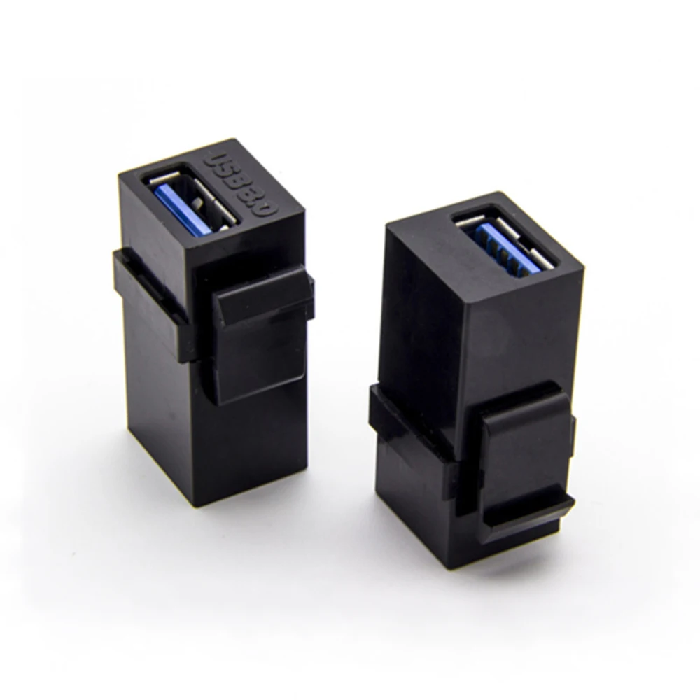 Cavo convertitore USB 3.0 Splitter da femmina a femmina AF Modulo ad alta velocità Adattatore per trasferimento dati Spina di ricarica per PC portatile