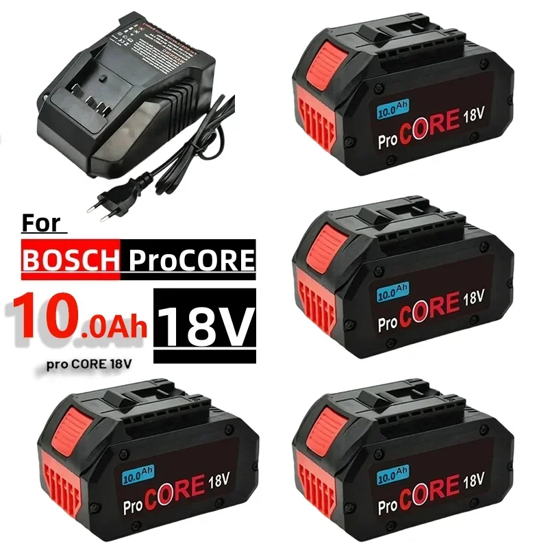 Batteria di ricambio agli ioni di litio 18V 10.0Ah di alta qualità GBA18V80 per trapani elettrici Bosch 18 Volt MAX senza fili