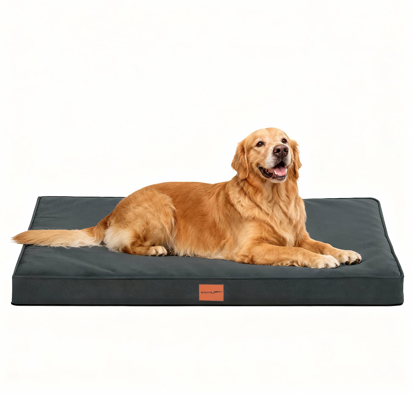 WAVVE Cuccia Cane Grande Ortopedica 112x81x7.6 cm, Cuscino per Cani interno indistruttibile XL, Letto per Cani Sfoderabile Lavabile Impermeabile, Materassino per Cani in Uovo Foam…