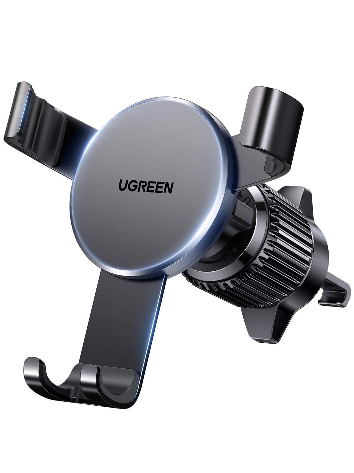 UGREEN Supporto Telefono Auto gravità Aggiorna Gancio per Bocchetta Aria | Porta Cellulare Auto Compatibile con iPhone 17 Pro Max Air 16/15/14 Galaxy S25/S24 Pixel 10 9 8 ecc Nero