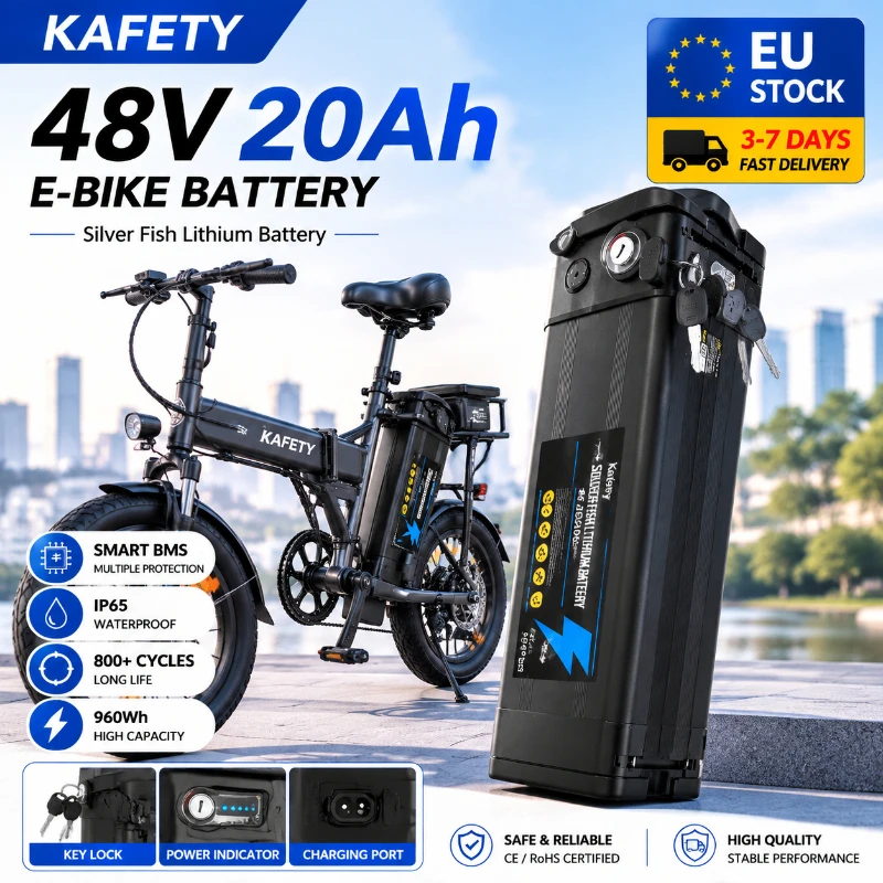 Batteria per Bici Elettrica 36V 48V 20Ah, Motore 750W 1000W, Pacco Batteria al Litio con Celle 18650, Alta Capacità, Lunga Autonomia, Alimentazione Impermeabile con Protezione BMS…