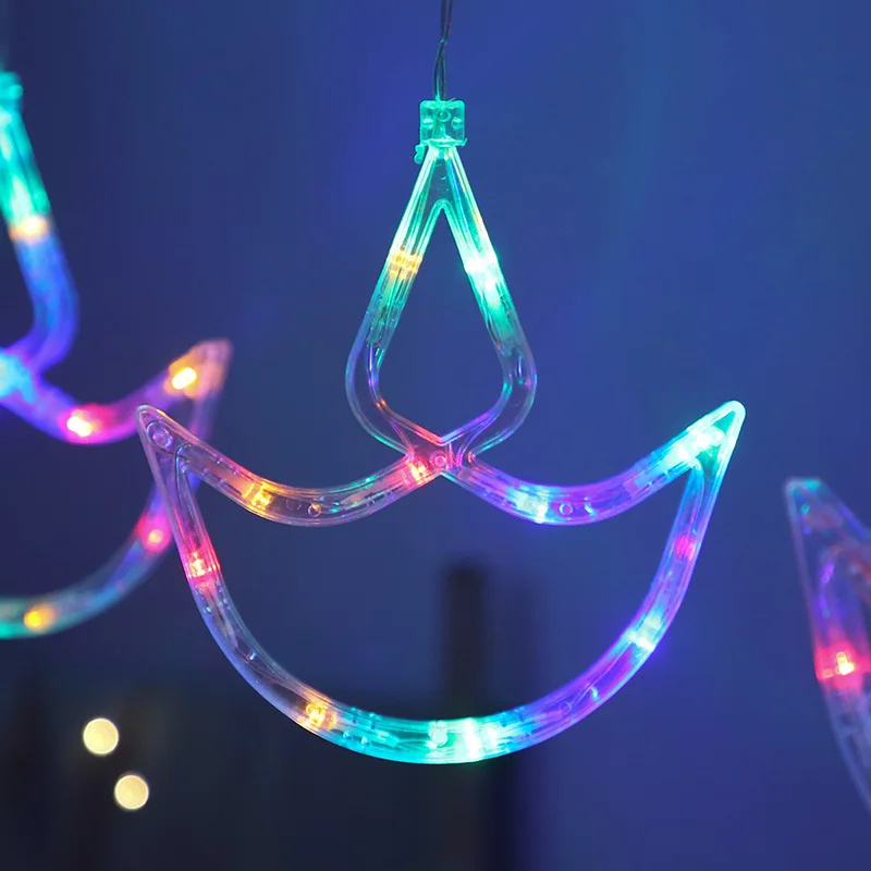 Tenda Luminosa a LED con Effetto Atmosferico, con Spina EU, per Natale, Halloween, Feste di Compleanno, Decorazioni per Interni e Illuminazione Domestica