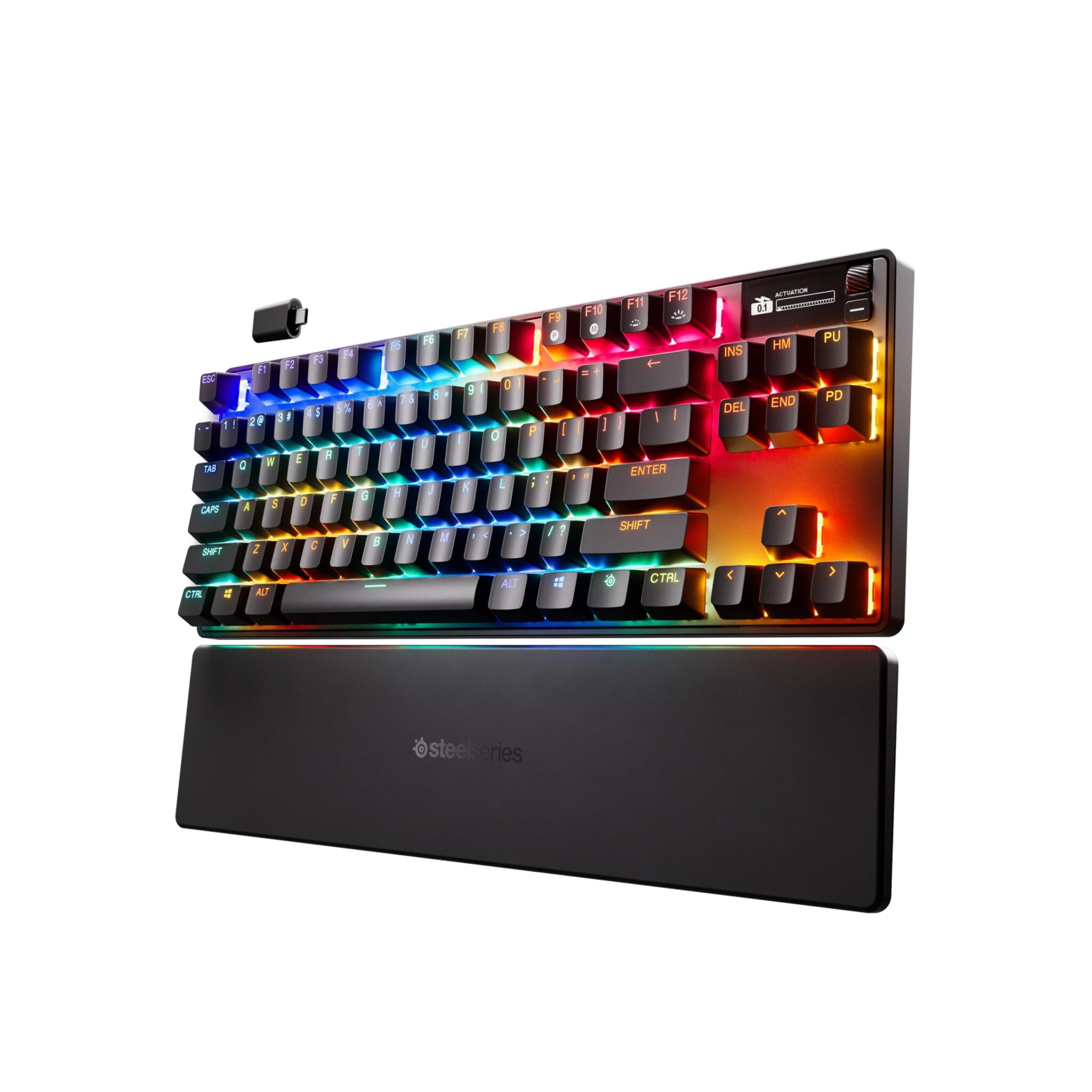 SteelSeries Apex Pro TKL Wireless Gen 3 Tastiera Wireless Gaming - HyperMagnetic OmniPoint 3.0 switch - Attuazione regolabile - Innesco rapido - Tocco rapido/SOCD - OLED - RGB - U…