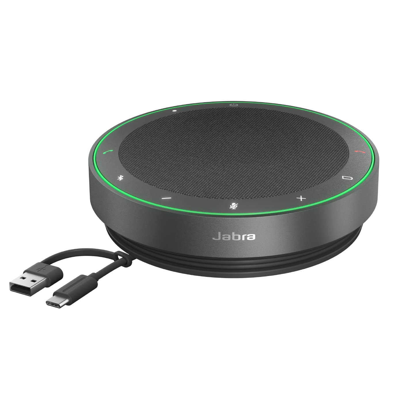 Jabra Speak2 75 Speaker Bluetooth Senza Fili per Lavoro, Grigio Scuro | 4 microfoni a cancellazione di rumore, altoparlanti da 65 mm, funzione di collegamento -USB-A e USB-C, Goog…