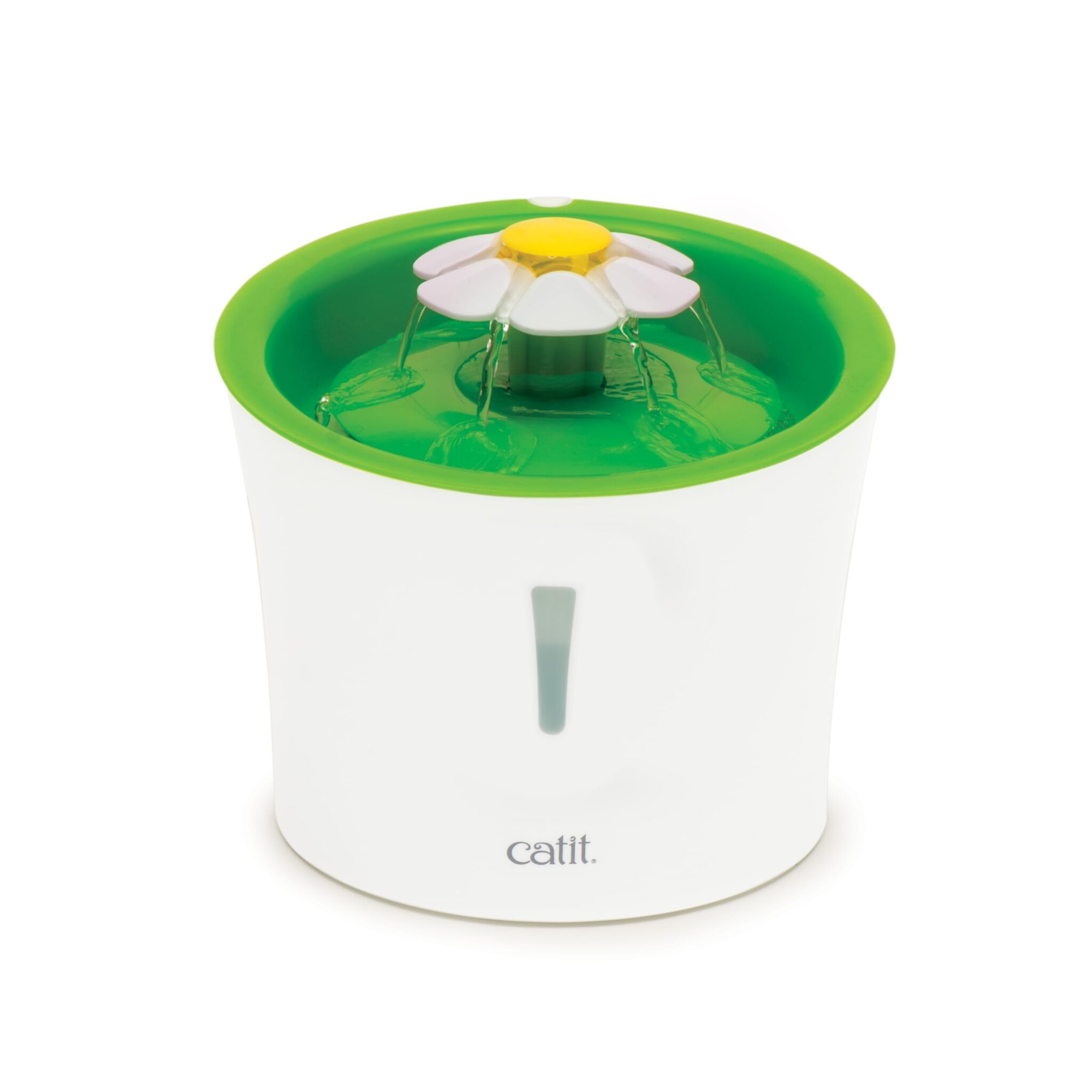 Catit Flower Fountain - Fontanella di fiori per gatti, 3L, Bianco/Verde