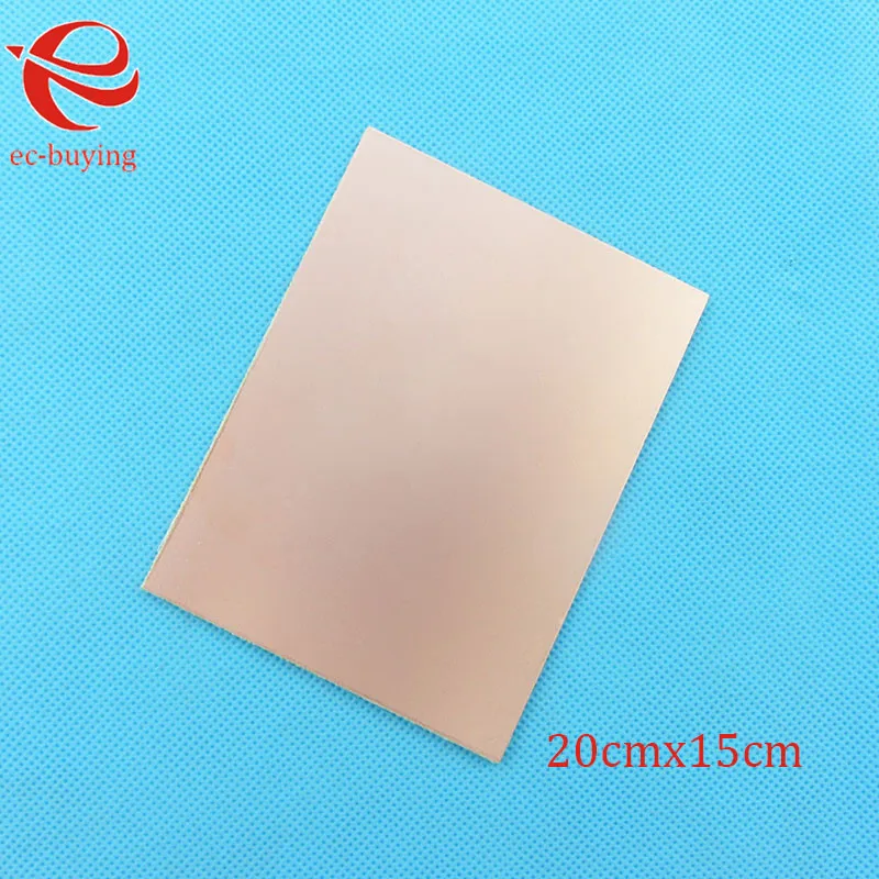 Piastra bifacciale in laminato rivestito in rame CCL 20x15 cm 1,5 mm FR4 Scheda universale Pratica PCB Kit fai da te 200 * 150 * 1,5 mm