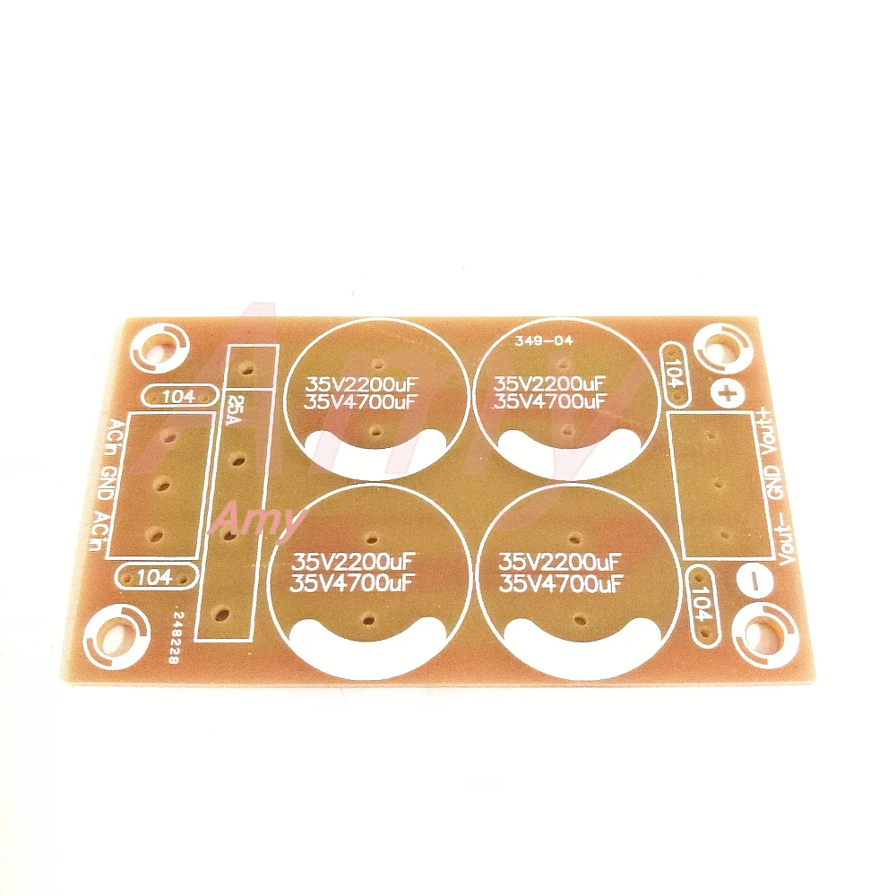 5 pz/lotto [scheda vuota PCB] tensione positiva e negativa, doppia potenza, amplificatore di potenza, raddrizzatore audio, filtro, scheda di potenza