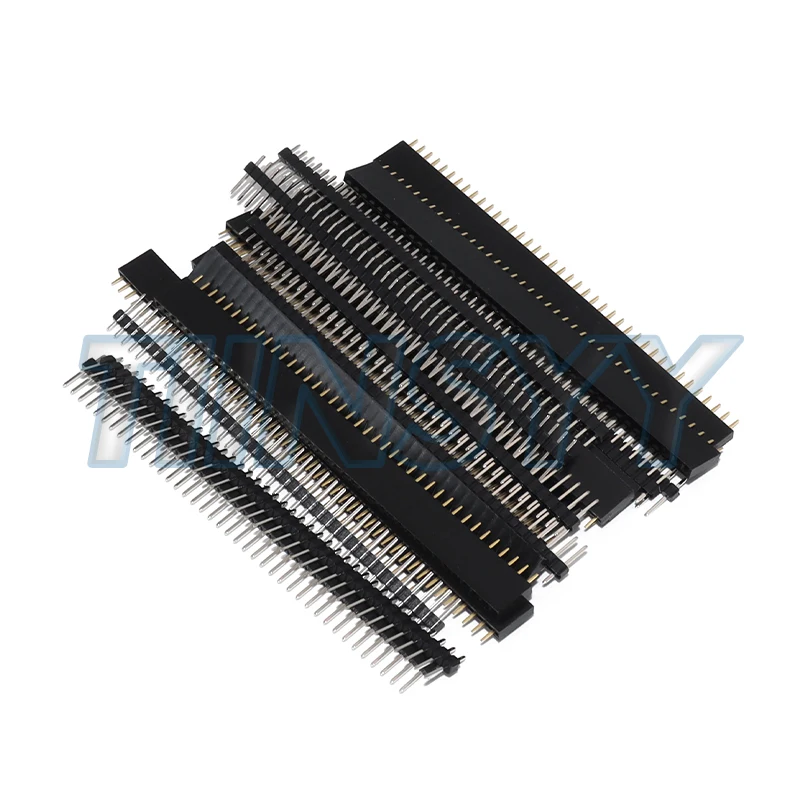 20 Pezzi 10 Coppie Connettori JST a 40 Pin 1x40 a Fila Singola Maschio e Femmina 2.54mm, Striscia di Pin Header Spezzabile per PCB, per Kit Fai da Te Arduino
