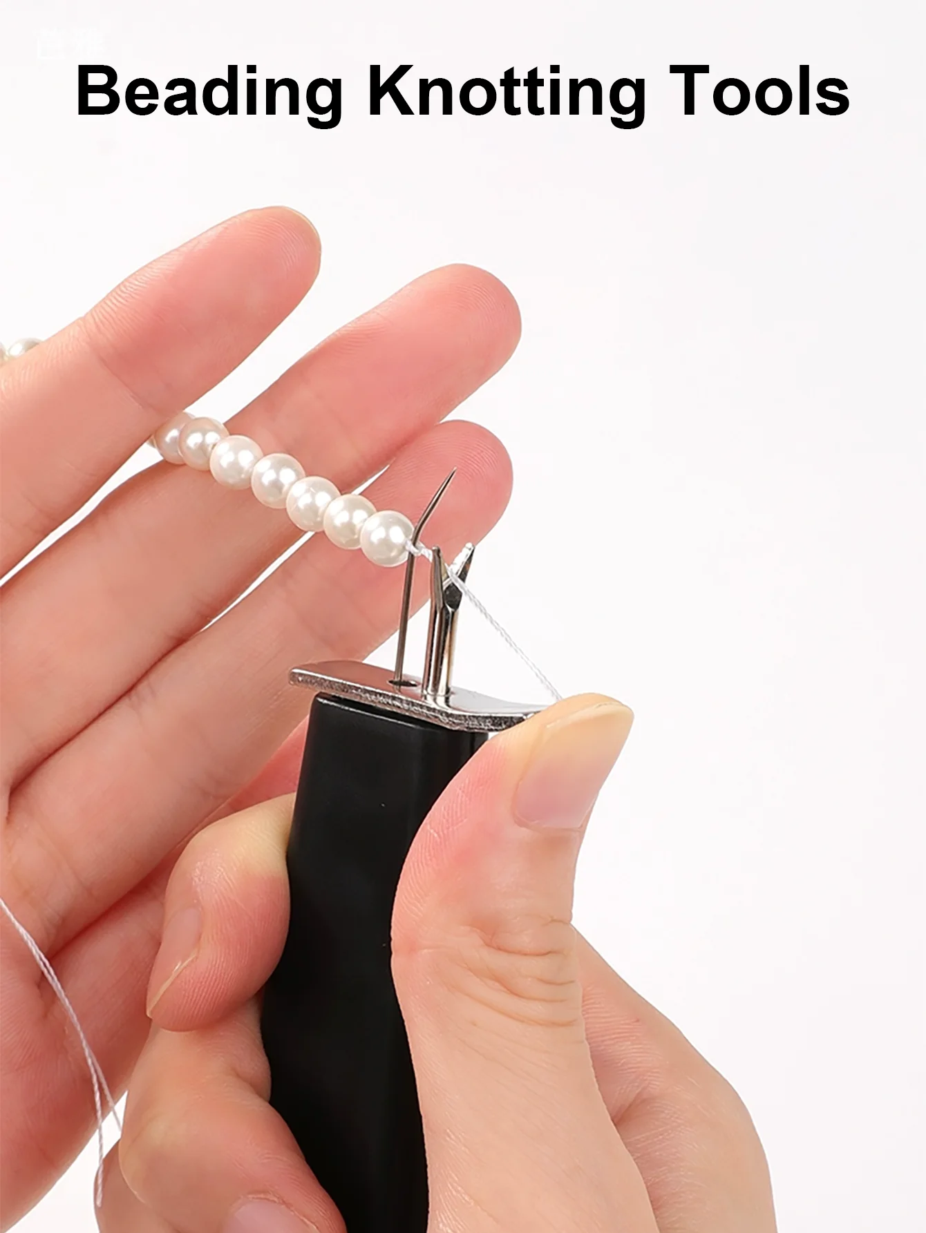 Set di 1 Strumento per Creazione Gioielli Fai-da-Te - Annodatore per Perline, per Braccialetti e Lavori con Filo di Seta, Materiale Plastico