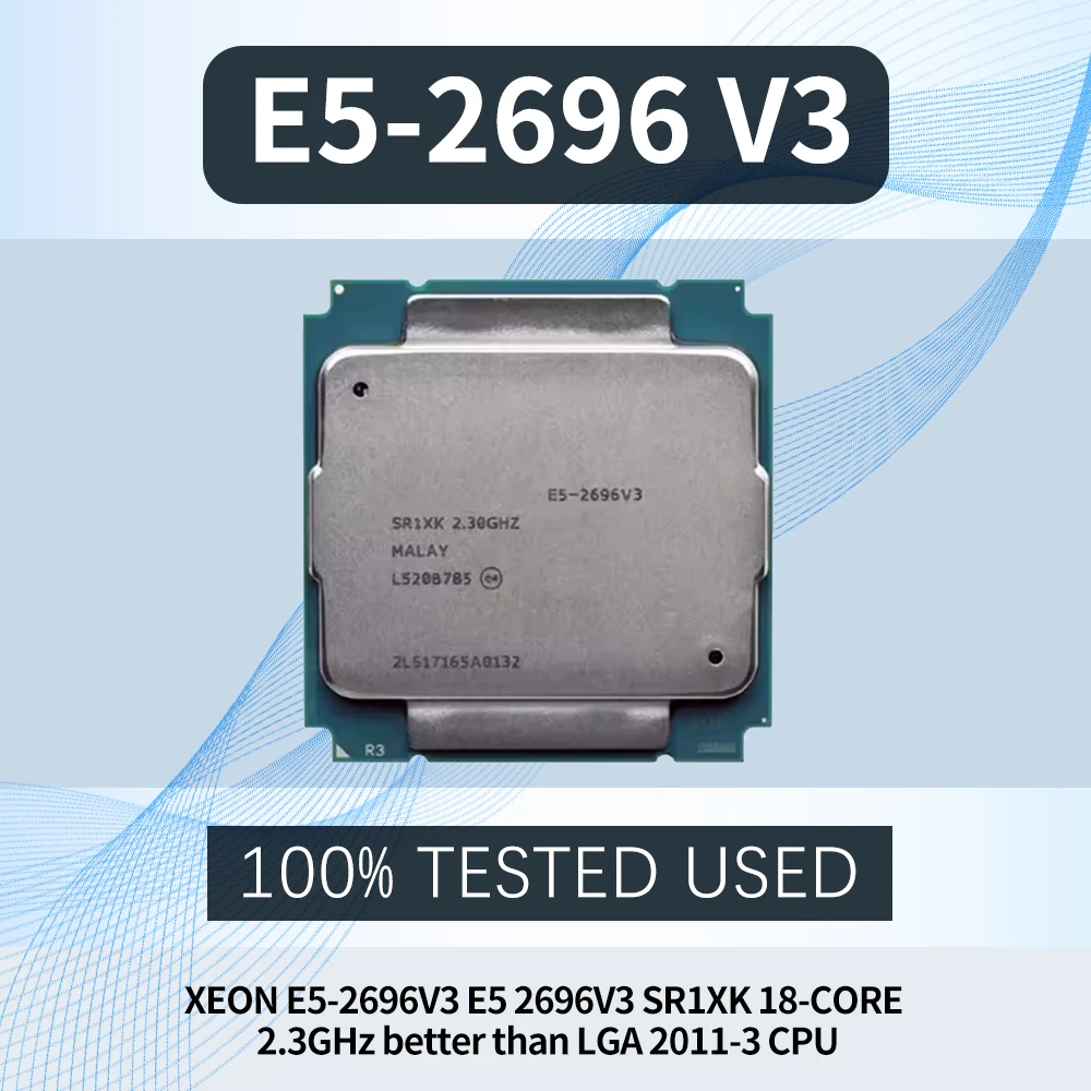 Processore CPU Xeon E5-2696V3 2.3GHz 18 Core 36 Thread E5 2696V3 per Computer e Server E5 2696 V3 LGA 2011-3