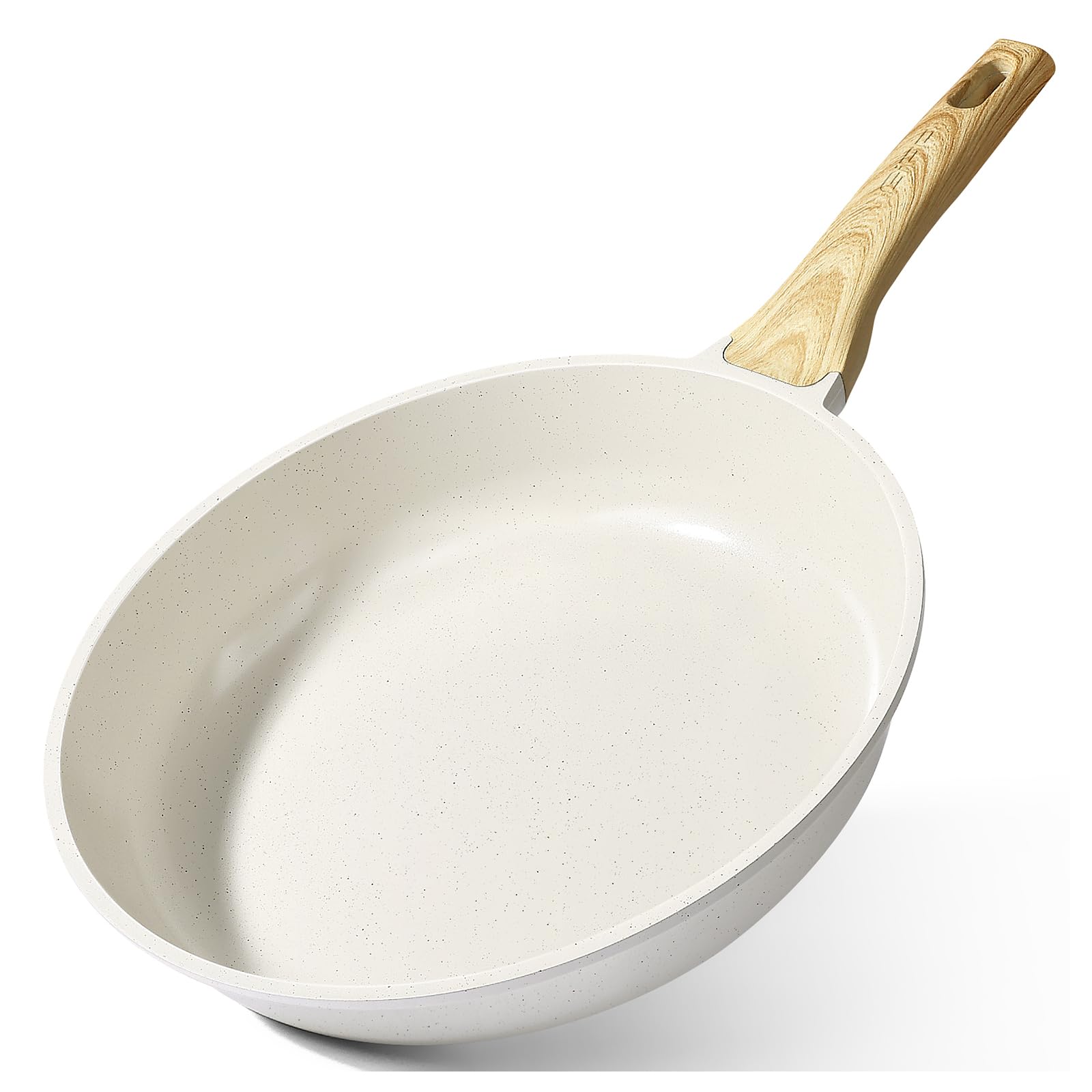 GiPP Padella Antiaderente Compatibile con Induzione, 24CM Bianco | Padella Sana e Atossica, Senza PFOA, Lavabile in Lavastoviglie, Adatto a diversi tipi di fornelli