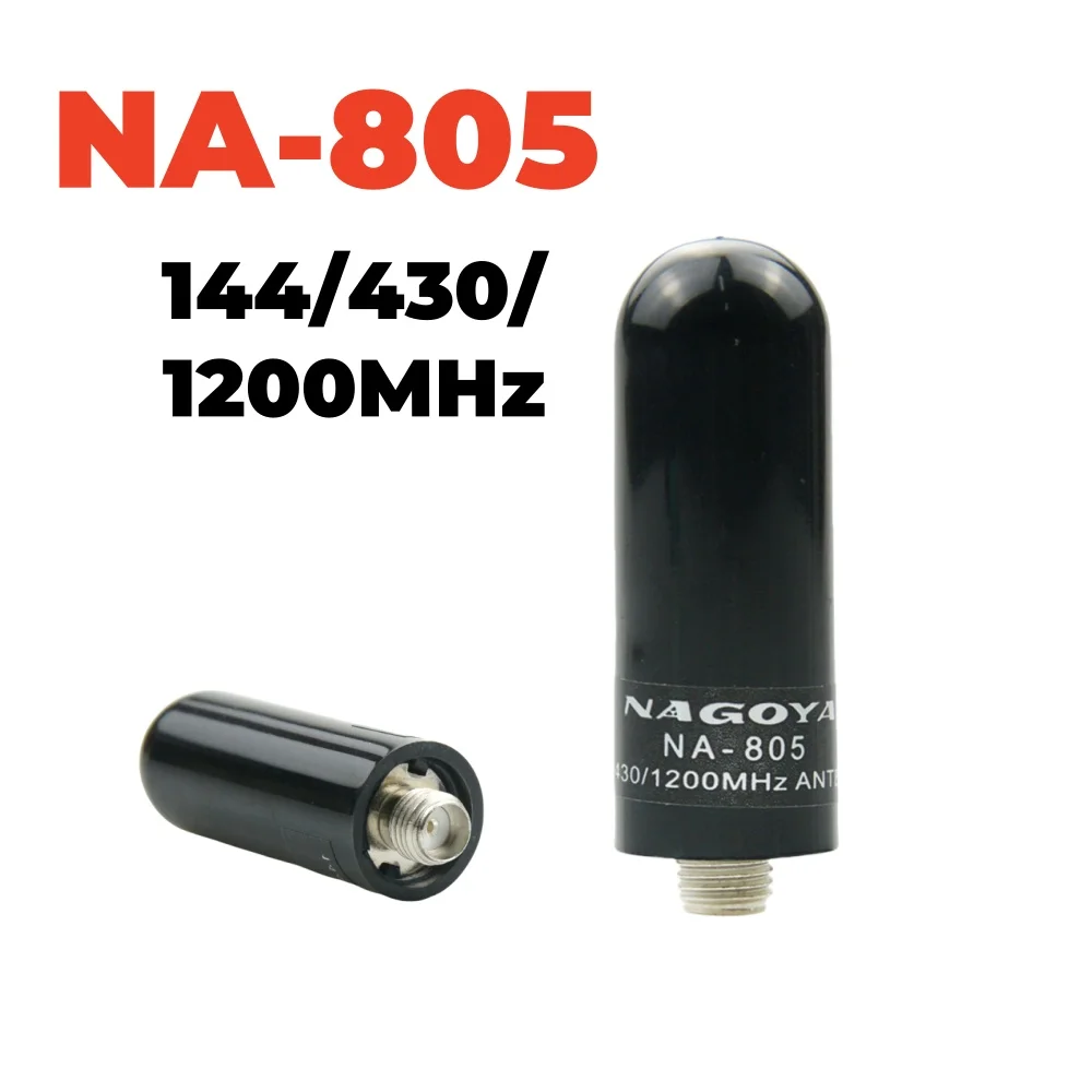 NA-805 Walkie Talkie universale Antenna portatile corta VHF/UHF 144/430/1200 MHz Antenna SMA-femmina per Baofeng Retevis Kenwood HYT
