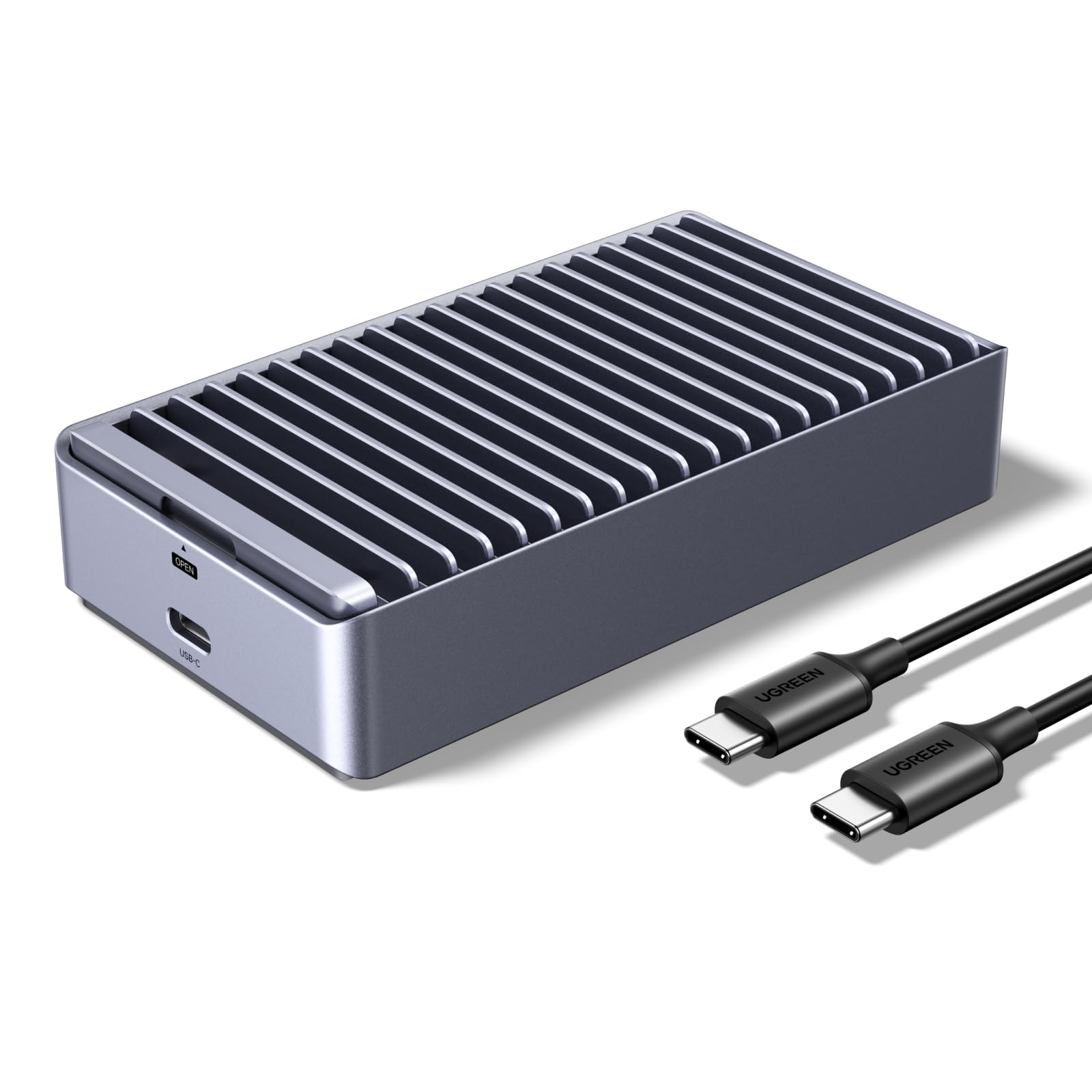 UGREEN Case Esterno per SSD M2 NVMe da 40Gbps | Enclosure USB 4 Compatibile con Thunderbolt 4 3 per Disco Rigido in Alluminio per Mac OS Windows Linux
