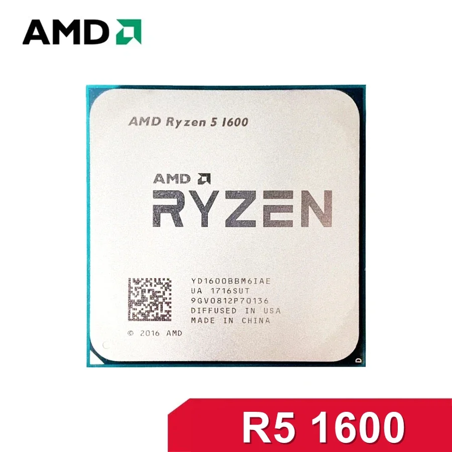Processore AMD Socket AM4 Ryzen 5 1600 R5 1600 3.2 GHz Sei Core Dodici Thread 65W YD1600BBM6IAE