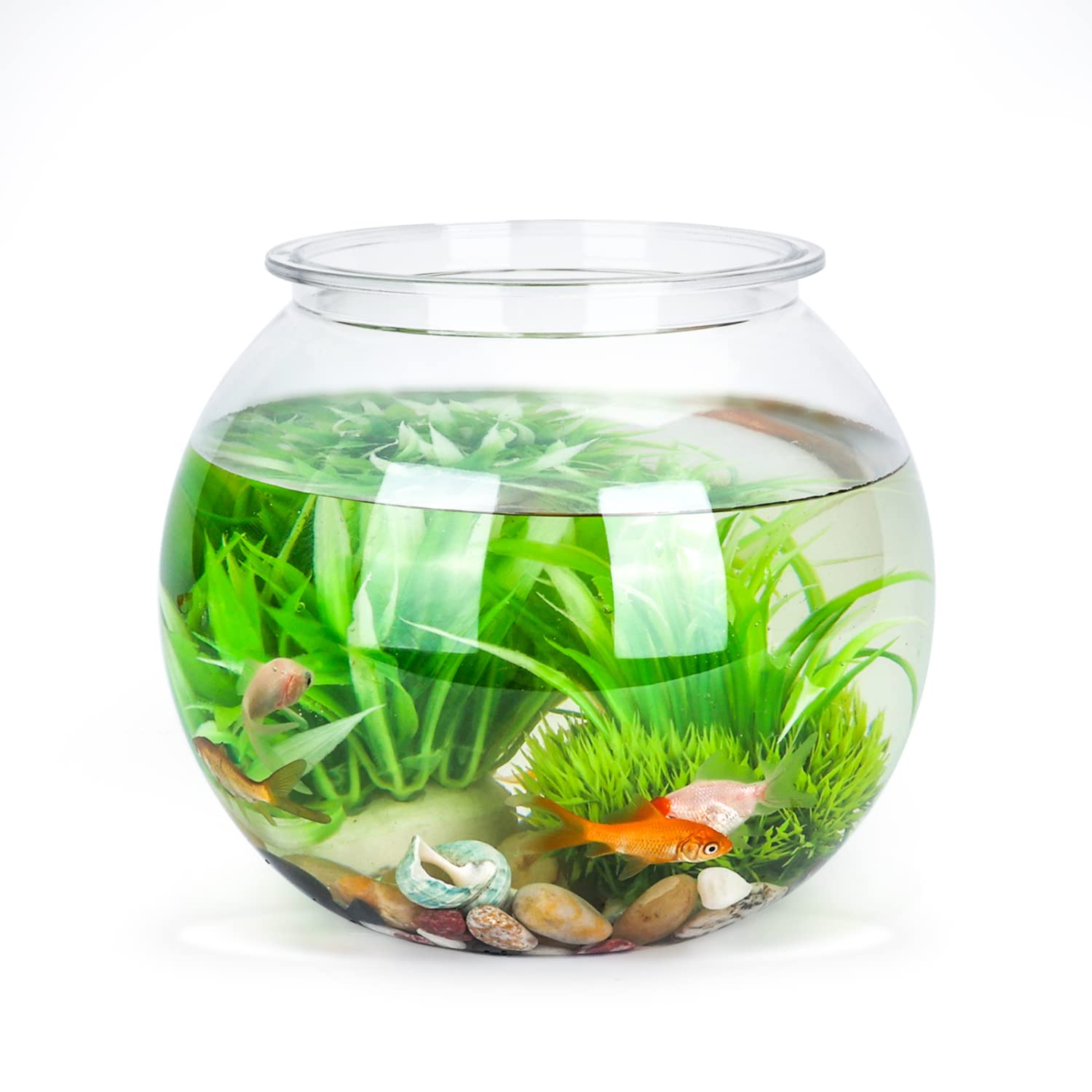 Nobleza - Boccia Pesci 20cm in PVC a Forma di Sfera, Pianta Vaso Ciotola Acquario Decori