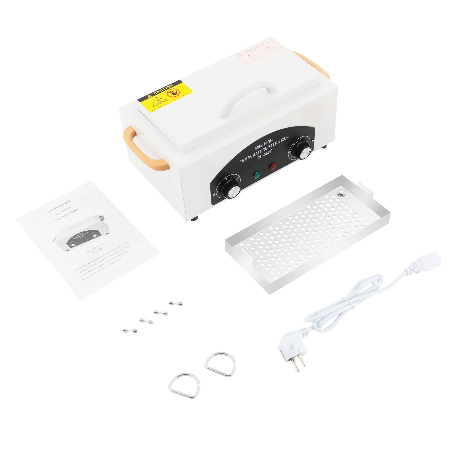 NUOVO 300W220 ℃ Sterilizzatore a Calore Secco, Sterilizzatore ad Aria Calda, Sterilizzatore ad Alta Temperatura con Timer Regolabile per Strumenti Cosmetici e per Unghie