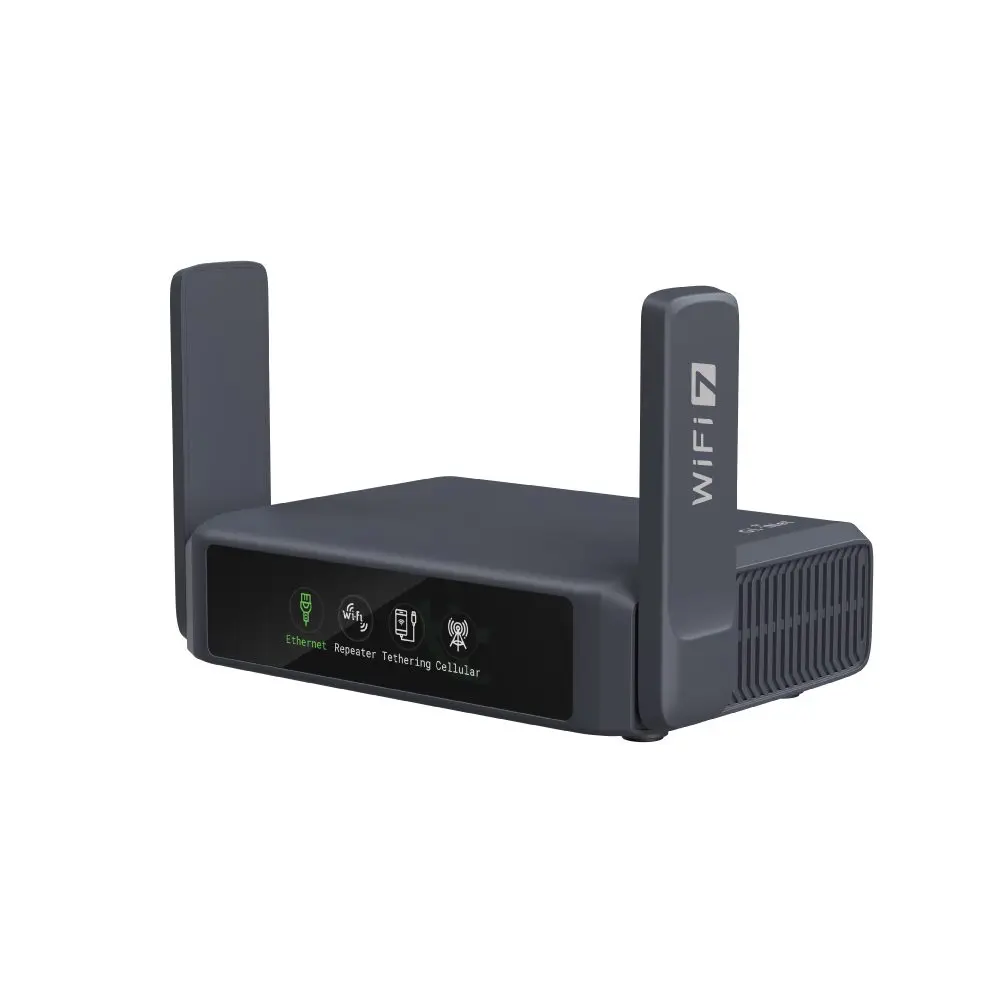 GL.iNet GL-BE3600 (Slate 7) Router da Viaggio Wi-Fi 7 Dual-band, Router Portatile Tascabile WiFi 7, Router 2.5G, Router VPN Portatili per Viaggi, Router per Computer Pubblici, Via…