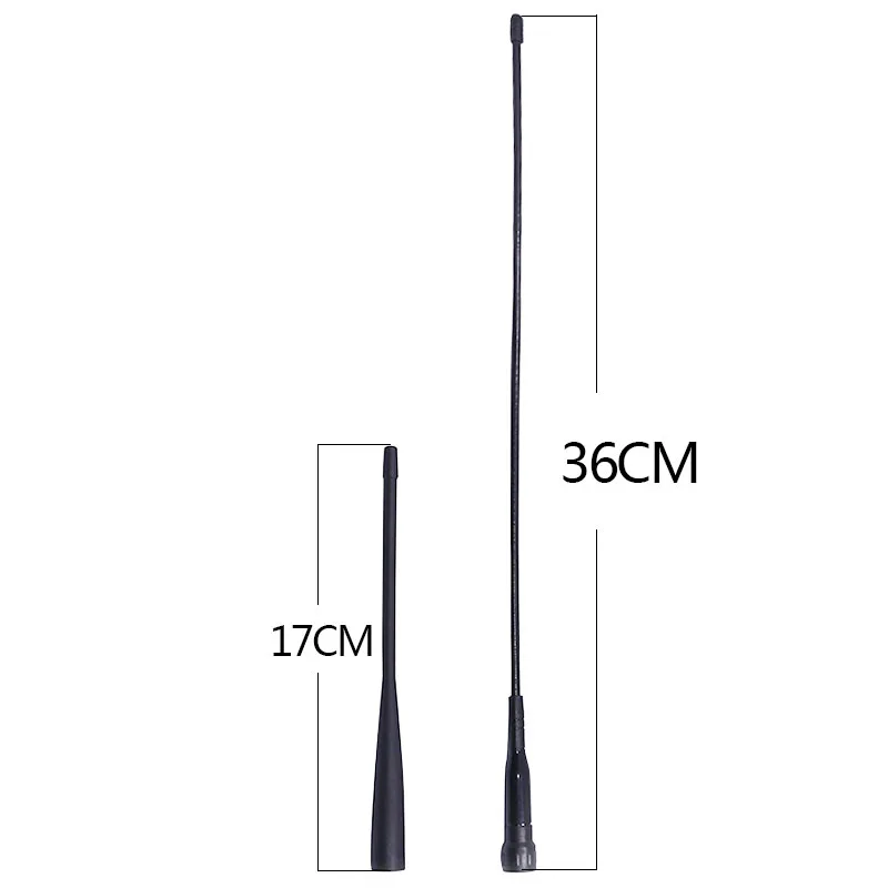 Antenna Dual Band originale TYT SMA-maschio 136-174/400-520MHz 17CM/36CM per Walkie Talkie TYT TH-UV8000D/E UV8000SE Radio bidirezionale