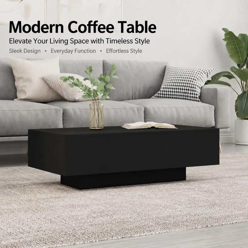 Tavolino Moderno in Legno Nero, Consolle Stretta per Divano con Struttura Robusta, Tavolino Minimalista per Soggiorno, Camera da Letto, Sala da Pranzo, Salvaspazio con Funzione di…