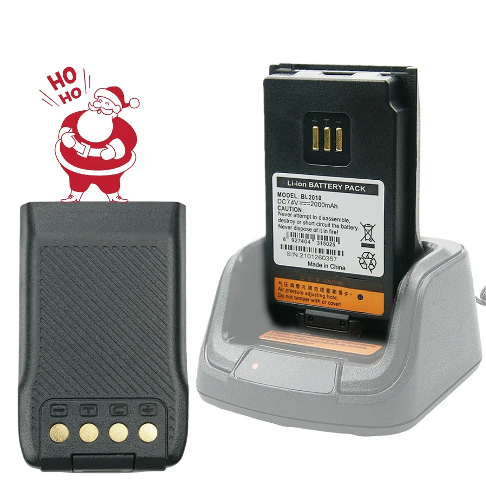 Batteria agli ioni di litio di ricambio BL2010 da 2000 mAh per radio bidirezionali Hytera PD600 PD500 PD530 PD580 PD560 PD680 TD500 BL2020 BL1504