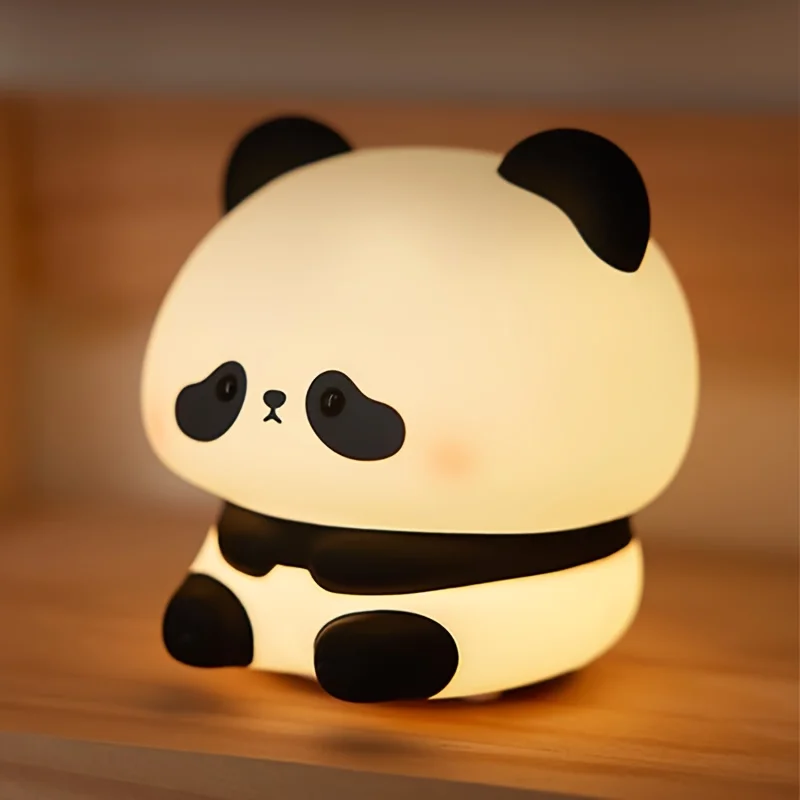 Regali di Natale a tema panda, luci notturne temporizzabili, lampade da comodino di ricarica, perfetti come regali di compleanno, regali di Capodanno, regali di festa