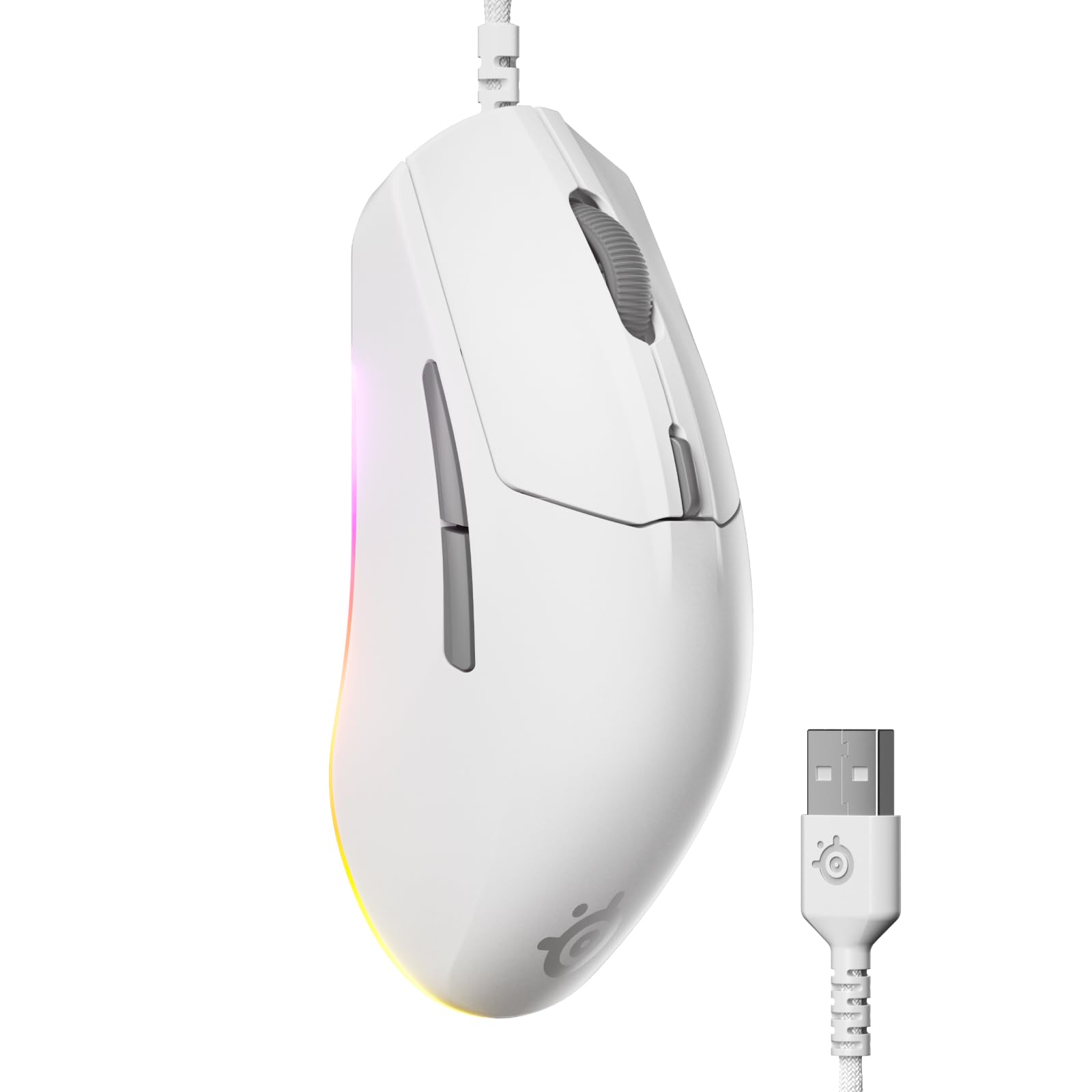 SteelSeries Rival 3 Gen 2 - Mouse Gaming - Sensore ottico TrueMove Core da 8500 DPI - 60 milioni di clic di durata - bassa latenza - 77 g di peso - 100% piedini in PTFE - RGB - Bi…