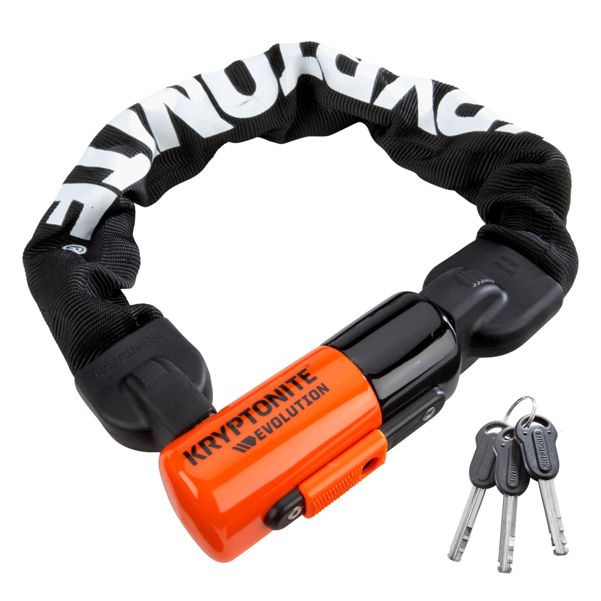 Kryptonite Evolution 1055 MINI Catena con Testa del Lucchetto Integrata | Livello di Sicurezza 8/10, Acciaio al Manganese Temprato da 10 mm, per Bici, E-bike e Scooter, 2 kg, 55 cm