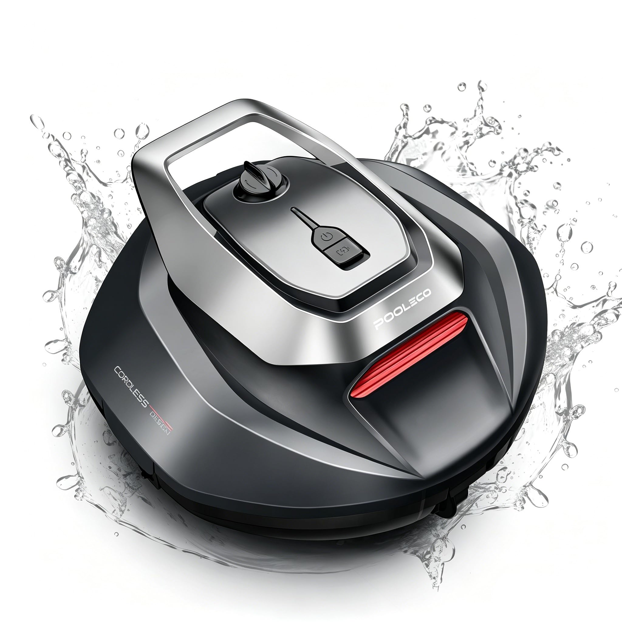 Pooleco P10 Robot Piscina Fuori Terra, Senza Fili, Doppio Motore, 90 Minuti Autonomia Robot Per Piscina Intelligente, Design Bionico con Auto Parcheggio – Adatto a Piscine Interra…