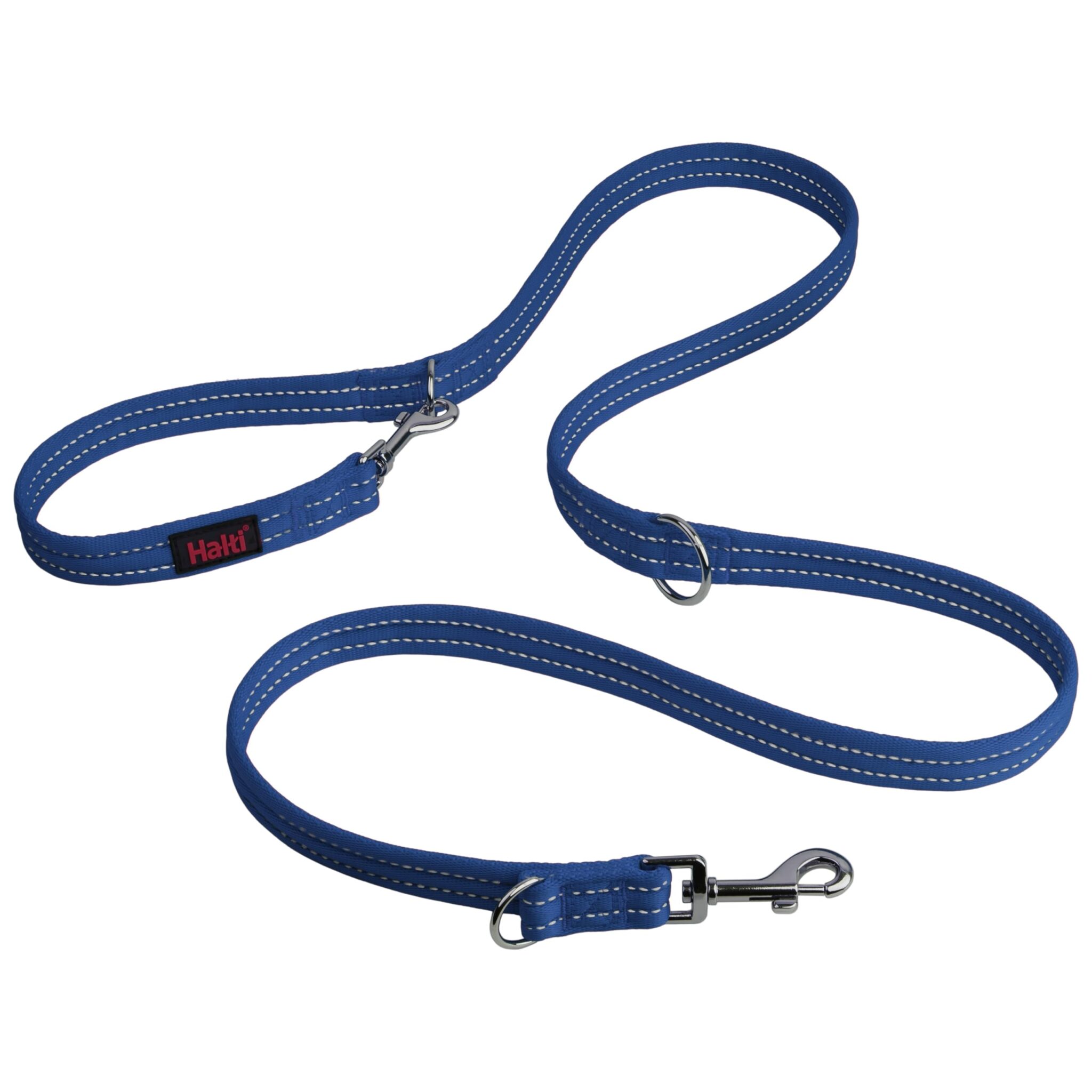 HALTI - Guinzaglio professionale per cani per smettere di tirare il guinzaglio, per passeggiate, doppia estremità facile da usare, leggero, morbido e resistente (Taglia Large, Blu…