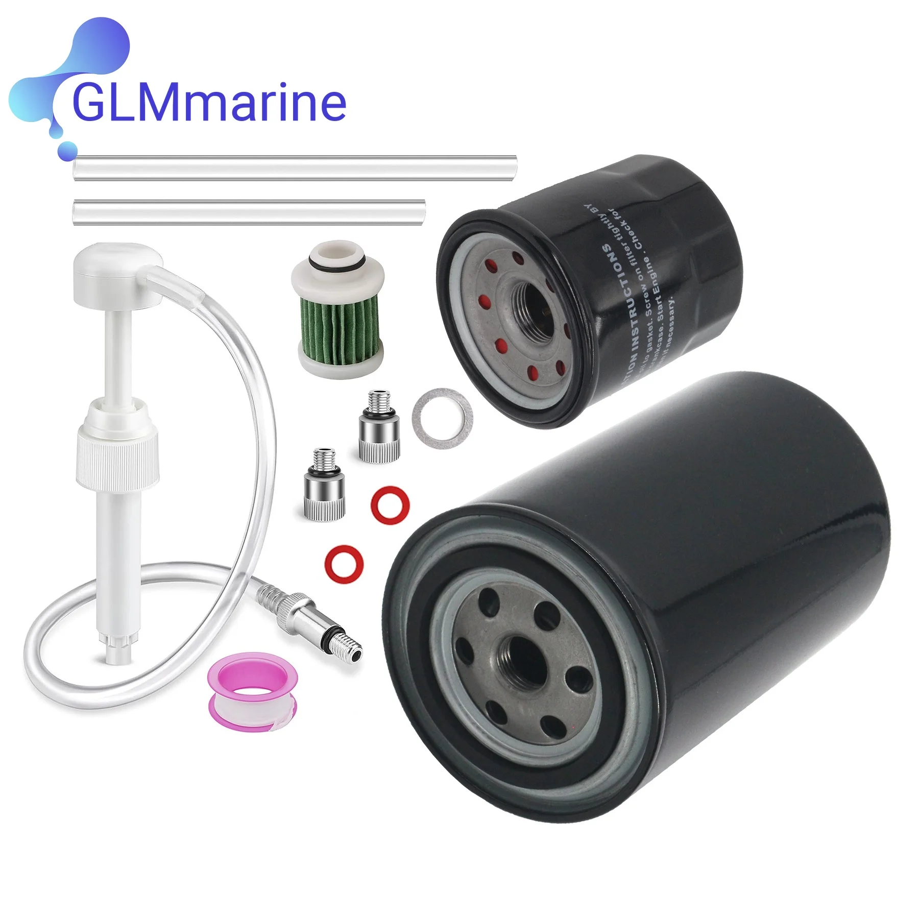 Kit di Manutenzione Olio 100 Ore per Motori Yamaha Marine 4 Tempi 115HP 8M0222223 5GH-13440-70 5GH-13440-71 6D8-24563-00