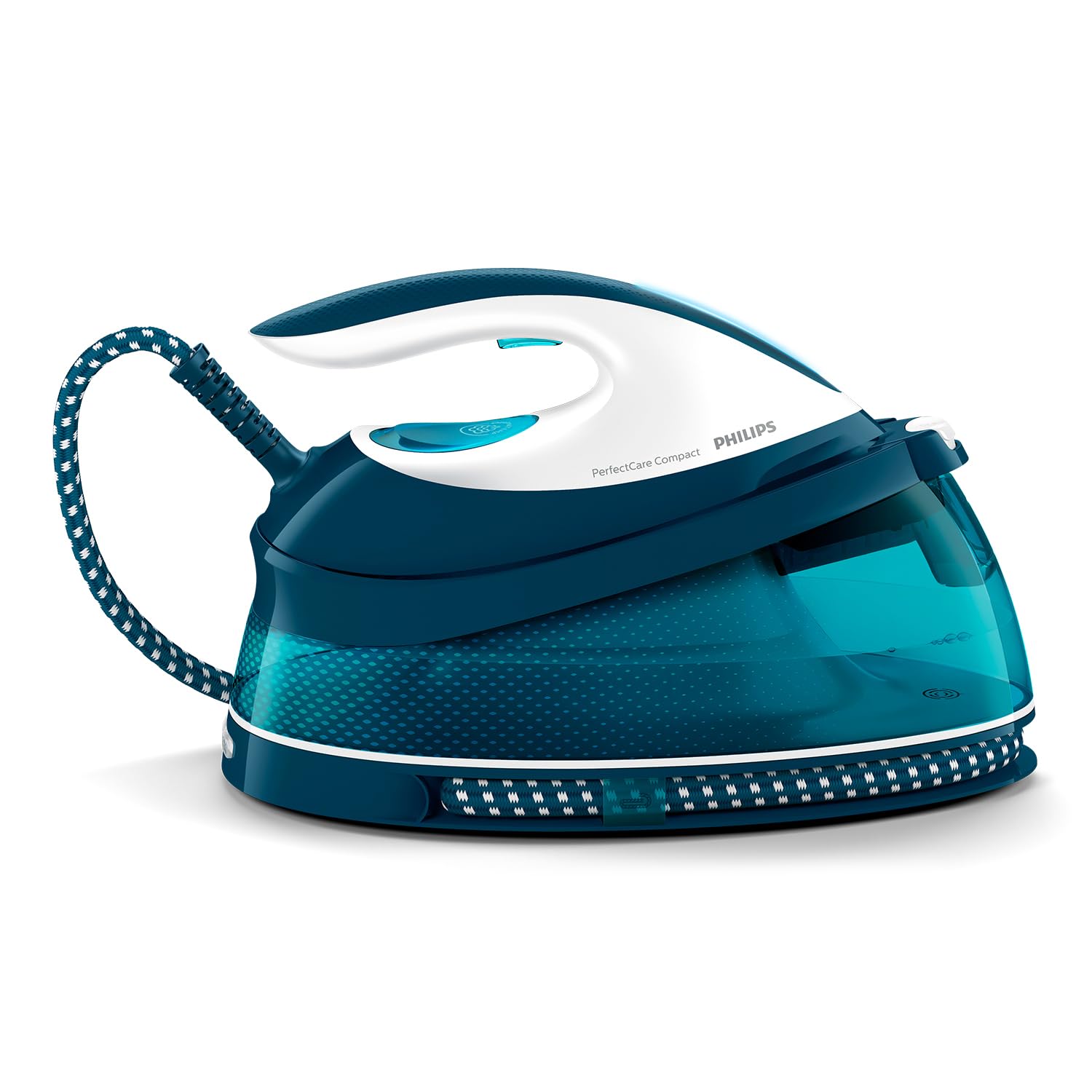 Philips PerfectCare Compact Ferro da Stiro con Caldaia, 6.5 Bar, 400g/min | 2400W, Vapore 120g/min, Sistema anticalcare Smart Calc-Clean, Tec. Antibruciature OptimalTemp, serbatoi…