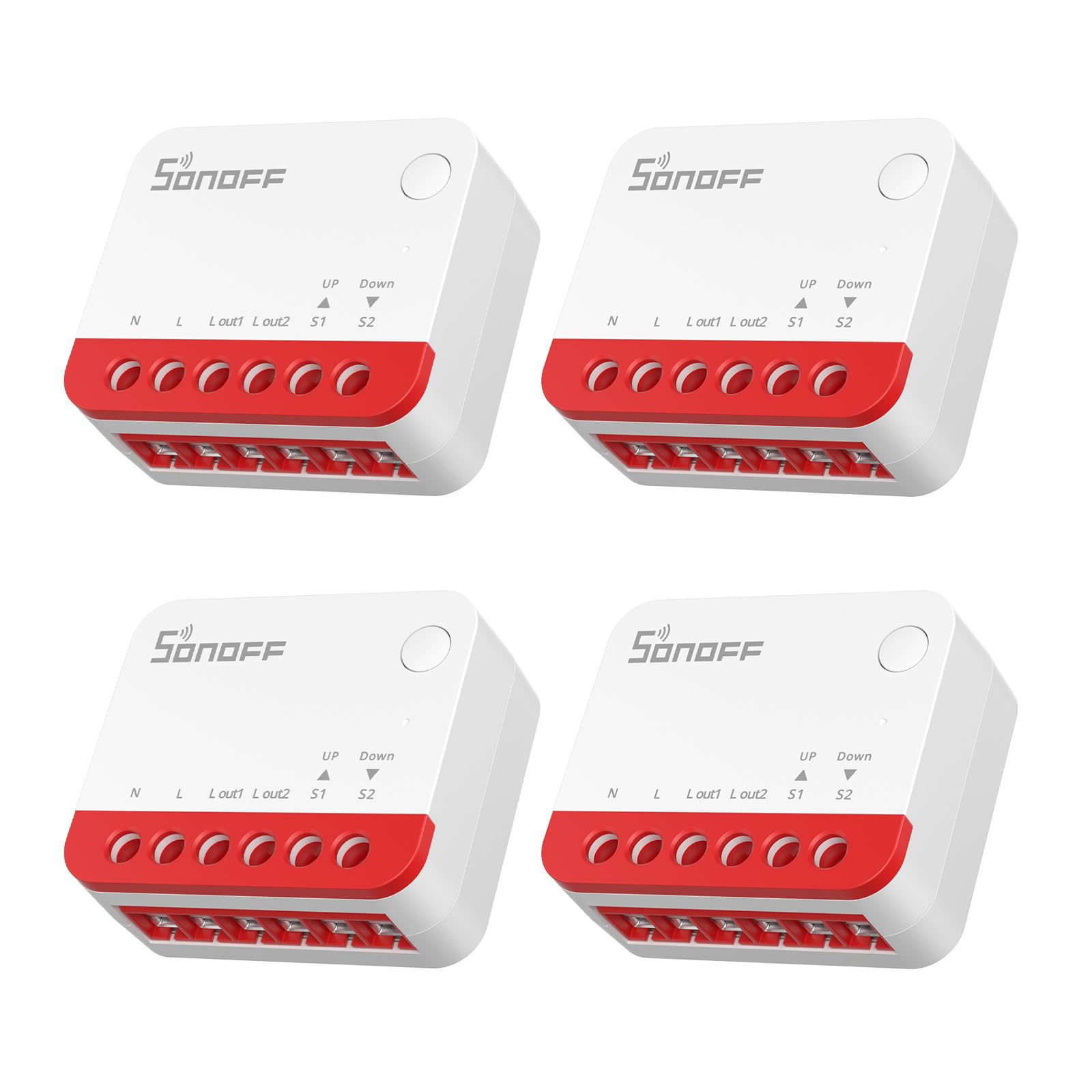 SONOFF Zigbee Smart Roller Shutter Switch, MINI-ZBRBS, dimensioni mini, controllo percentuale, ripetitore Zigbee, supporto Alexa/Google Assistant/Home Assistant, cavo neutro, conf…