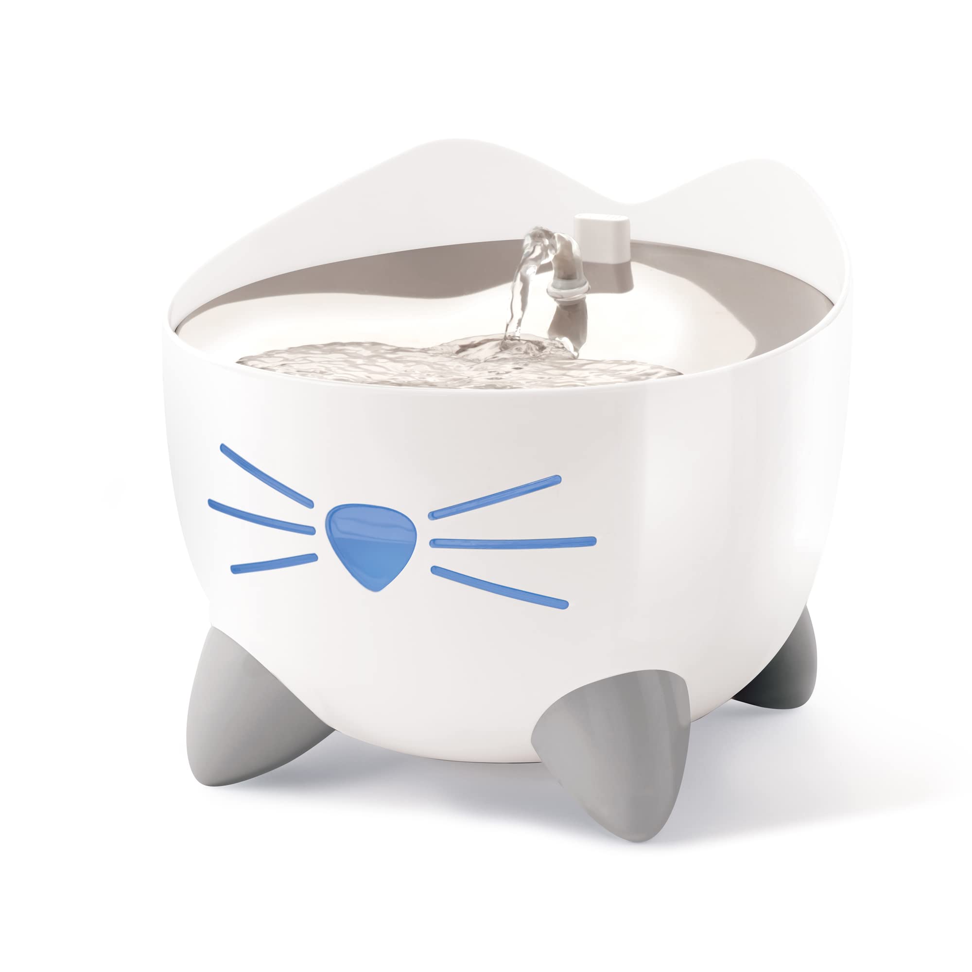 catit 43751 Pixi Smart Fontana per Gatti 853 g | Connessione Wi-Fi, chiarificazione dell'acqua UV-C, 3 opzioni di bere, sistema di filtraggio triplo, pompa silenziosa