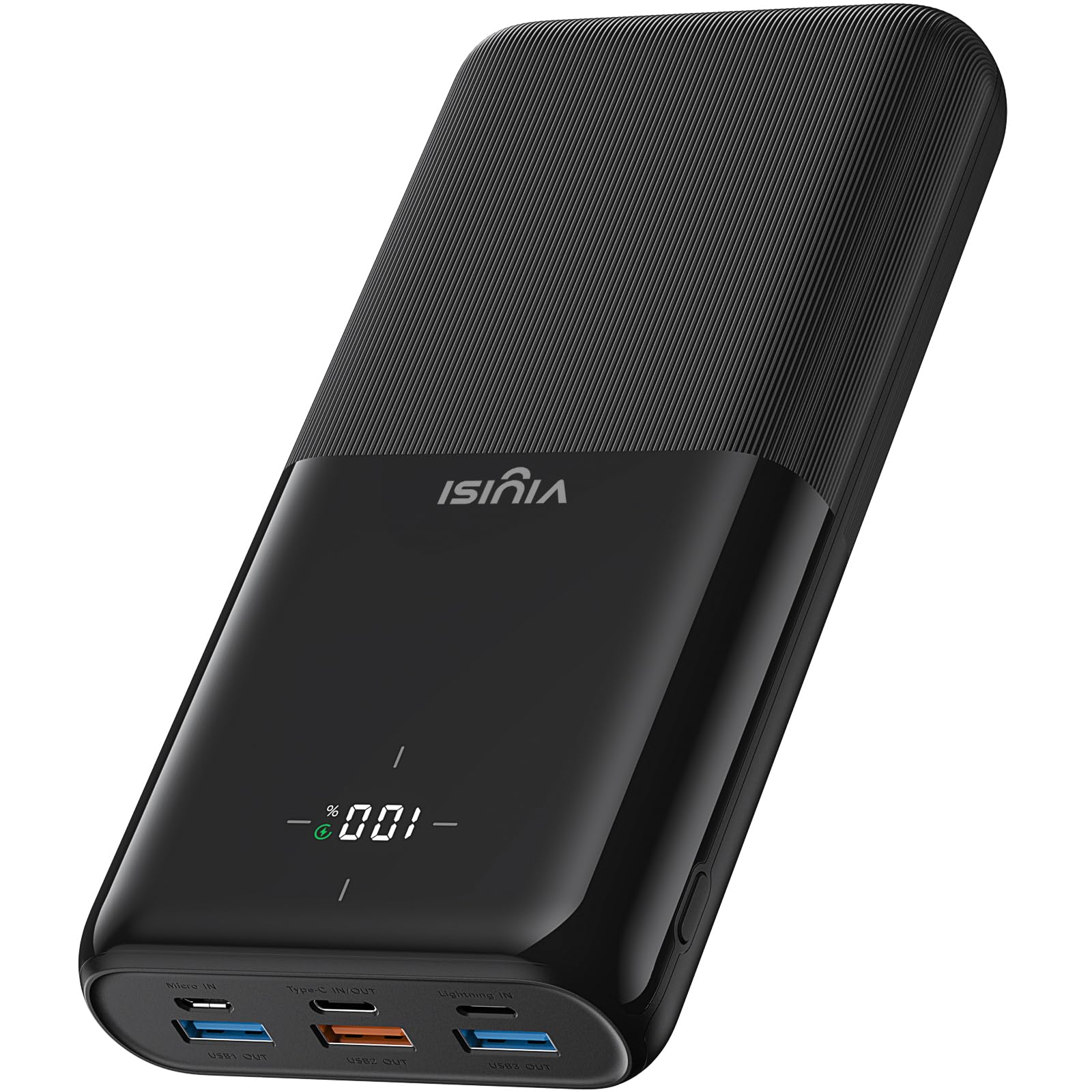 VIYISI Power Bank 30000mAh, Caricatore Portatile Ricarica Rapida 22,5W | Potente Batteria Portatile USB C con Display LED, 4 Uscite e 3 Ingressi Compatibili con iPhone/Samsung/Xia…